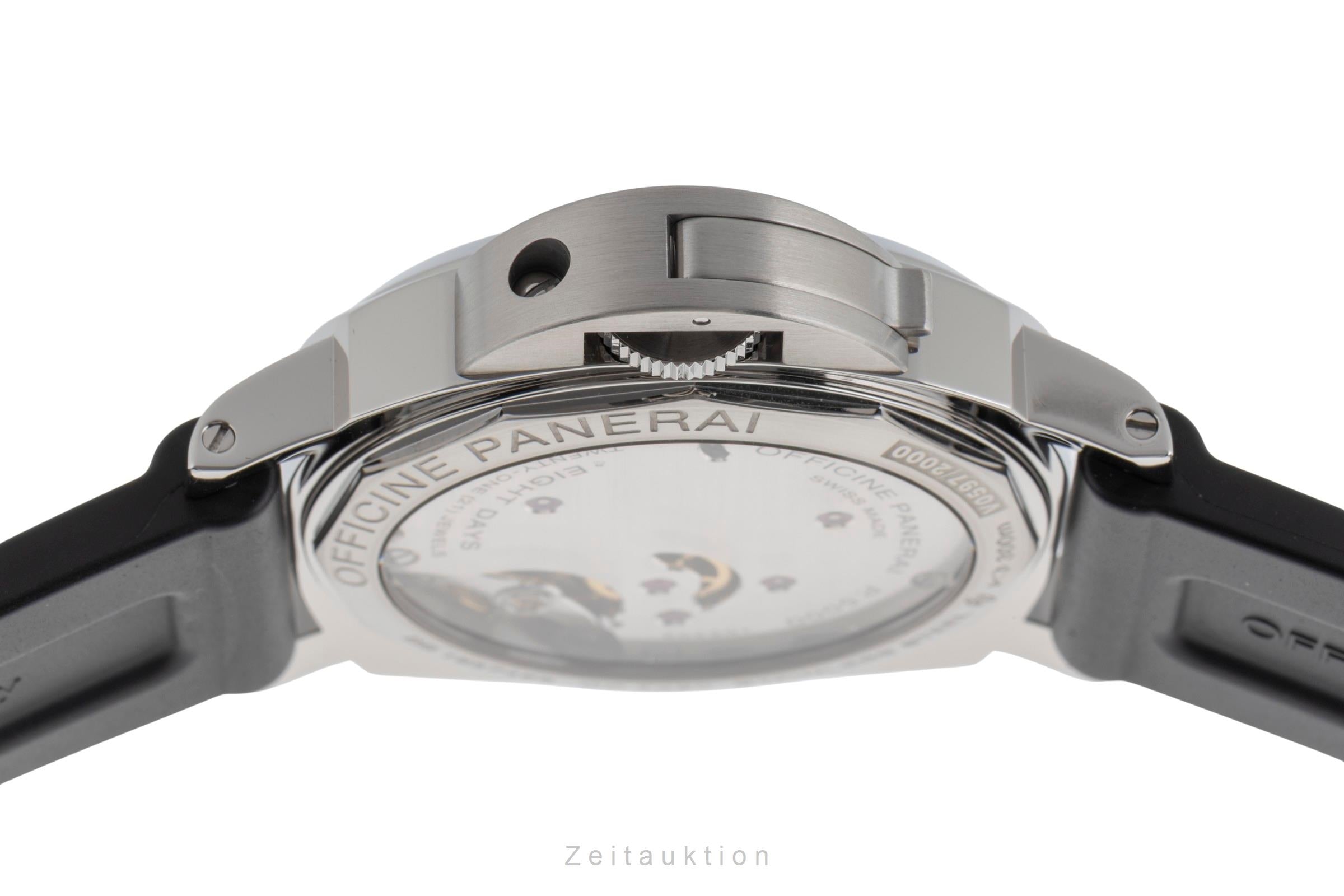 Panerai Luminor Base 8 Days Stahl Handaufzug Herrenuhr Ref. PAM00915 B&P 2020 [2501991]