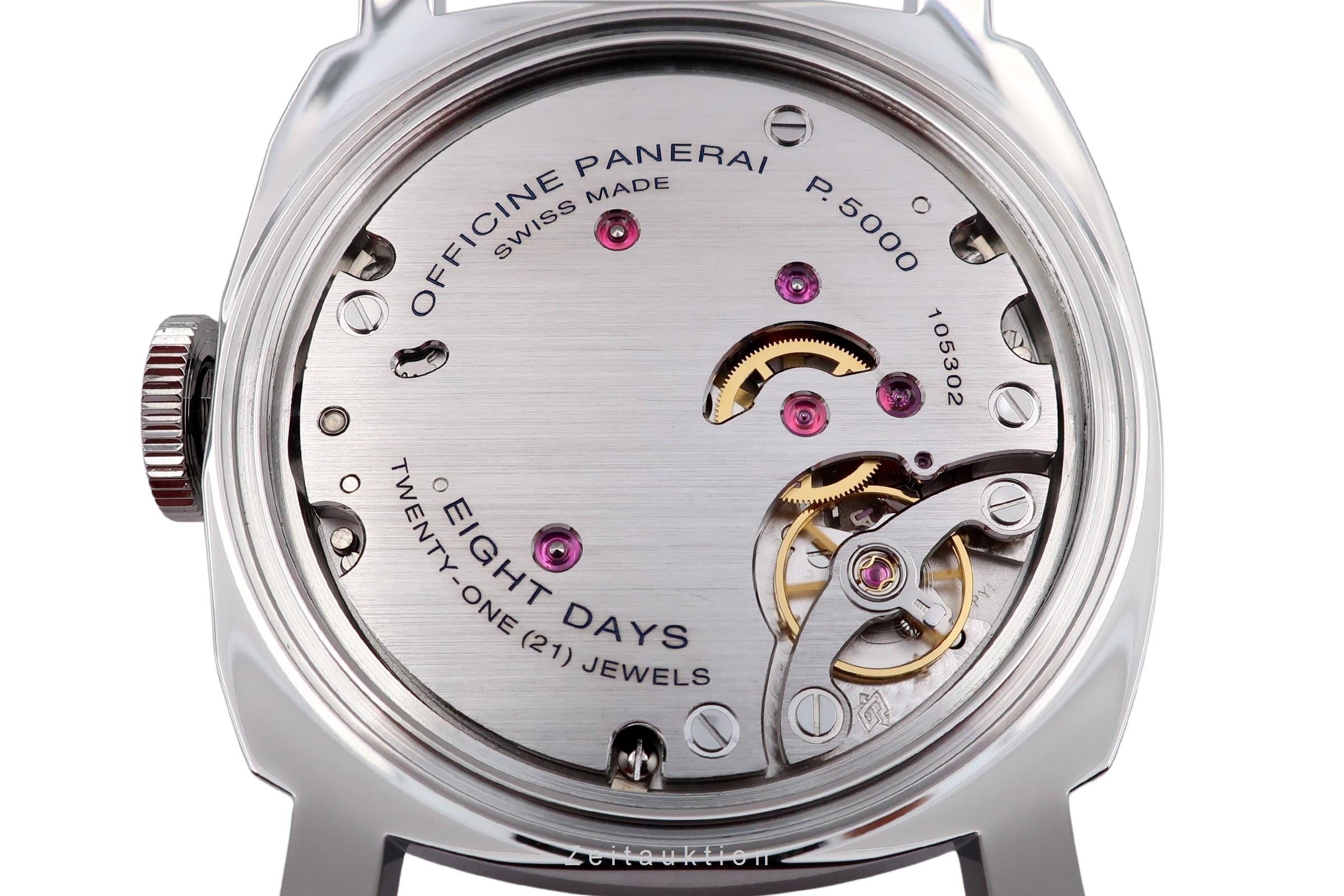 Panerai Luminor Base 8 Days Stahl Handaufzug Herrenuhr Ref. PAM00915 B&P 2020 [2501991]