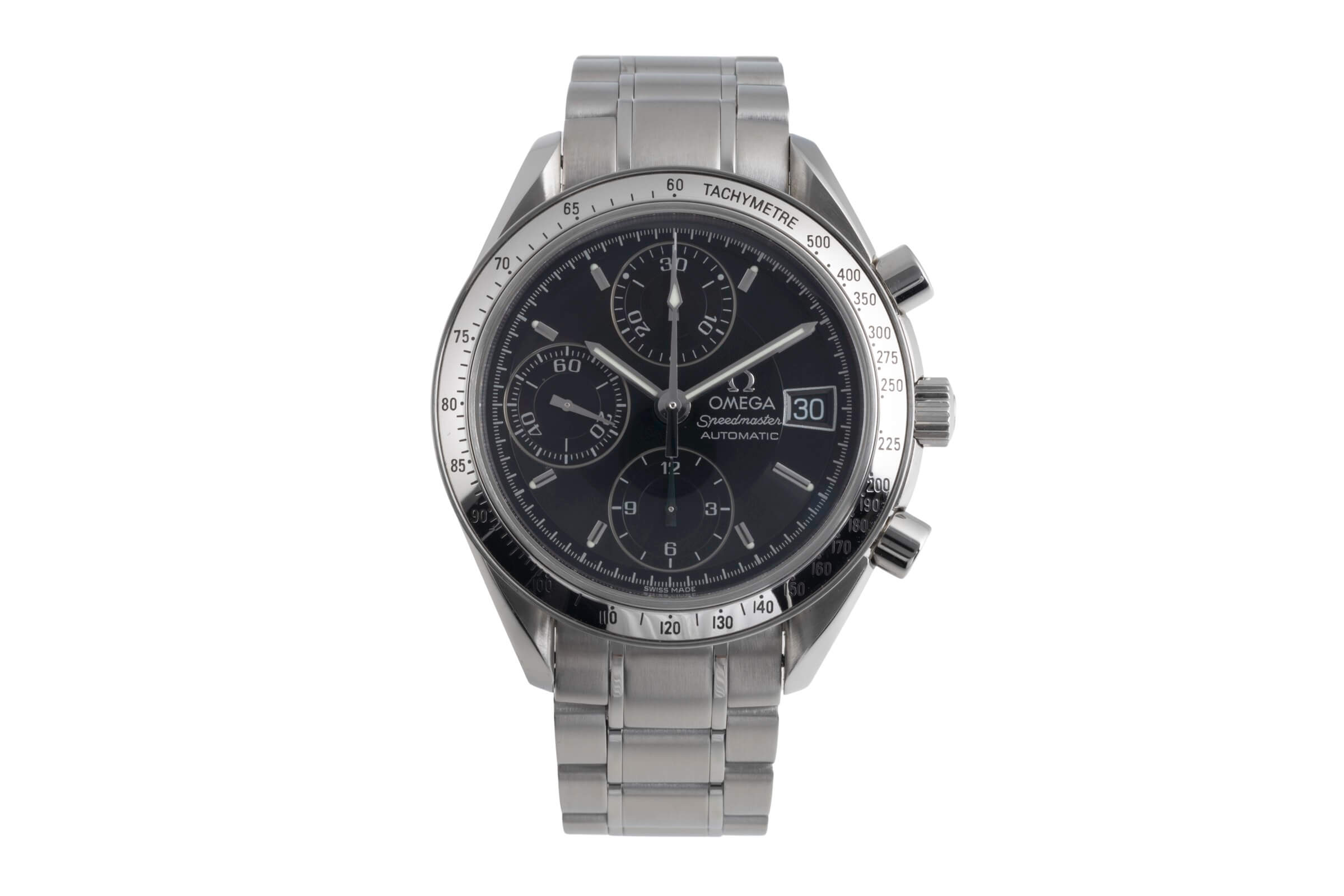 Omega Speedmaster Date chronograph steel automatic men's watch 3513.50.00 LP: 6100EUR  [2501999]