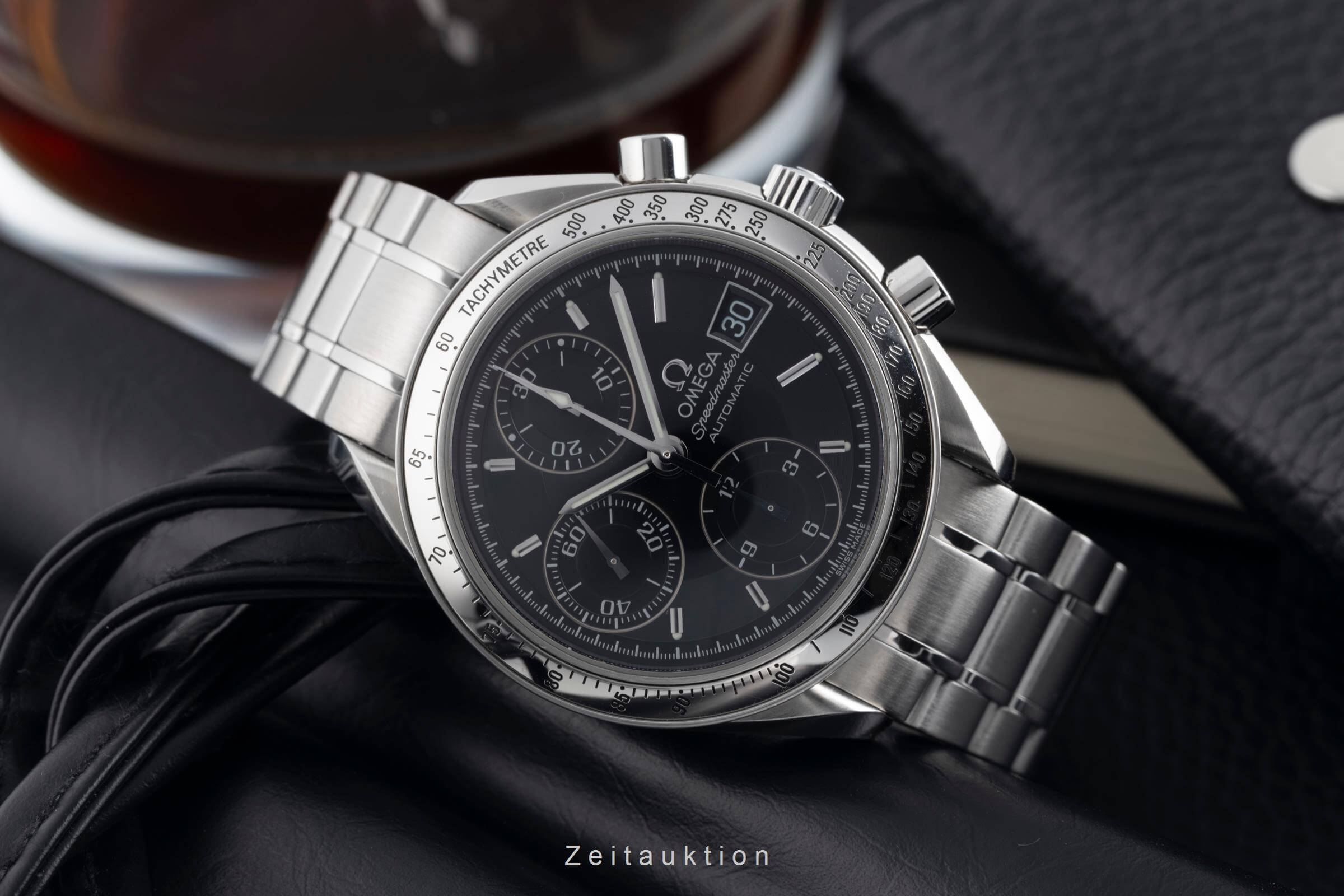 Omega Speedmaster Date chronograph steel automatic men's watch 3513.50.00 LP: 6100EUR  [2501999]