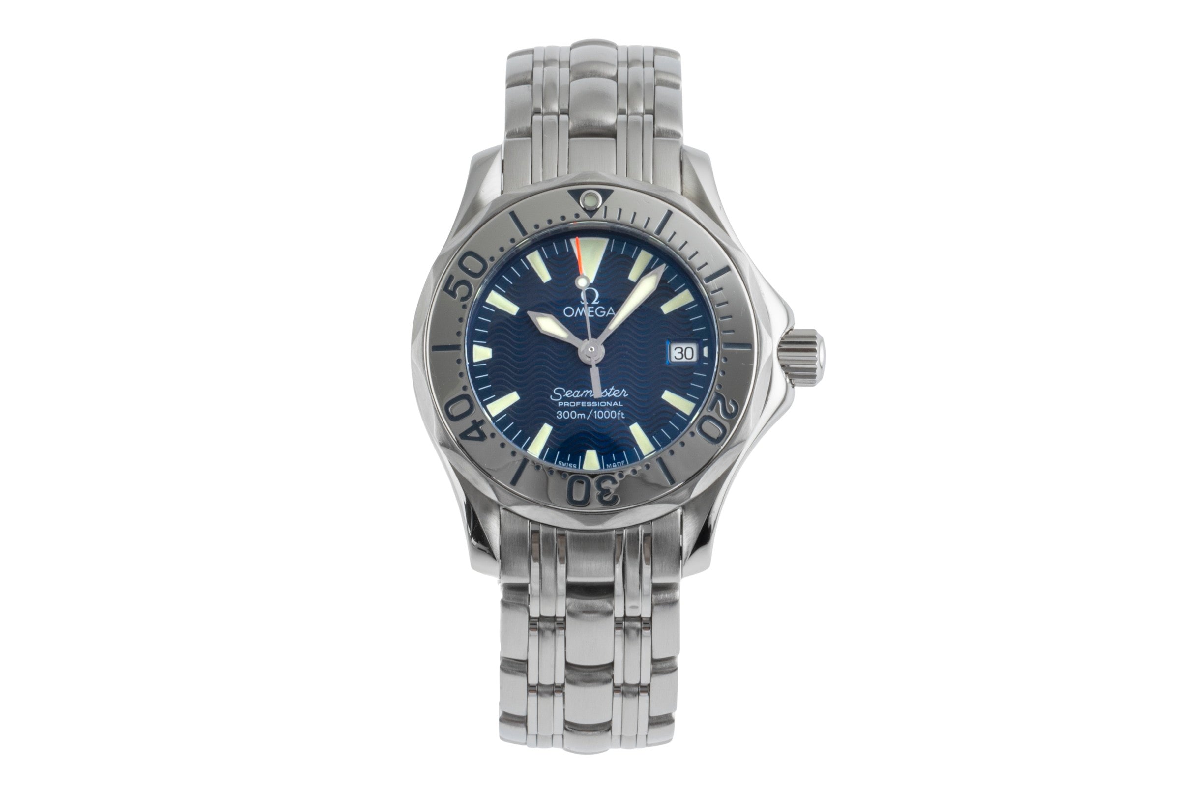 Omega Seamaster steel quartz women's watch 2283.80.00  [2502002]