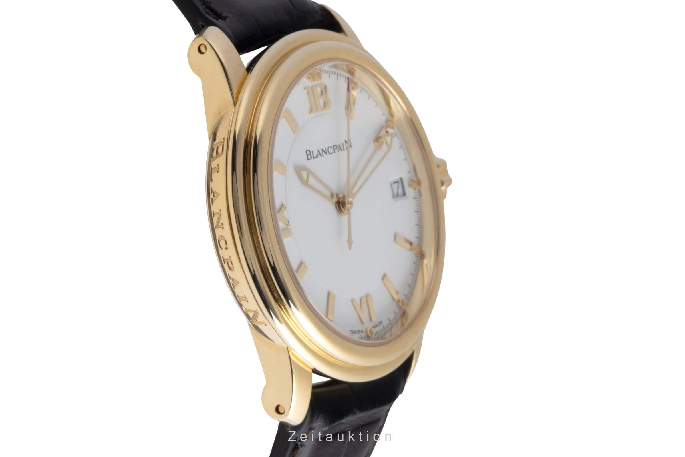 Blancpain Leman or 18 ct automatique montre pour hommes 2100-1418-53 LP: 19050EUR  [2502003]
