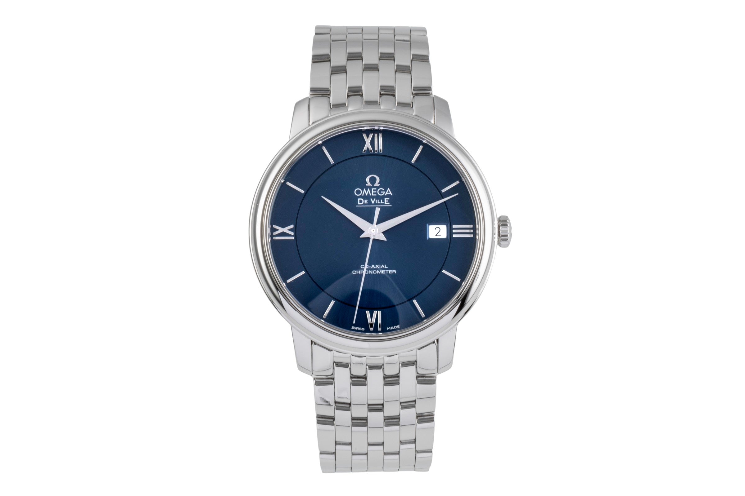 Omega De Ville steel automatic men's watch 424.10.40.20.03.001 LP: 4100EUR  [2502004]