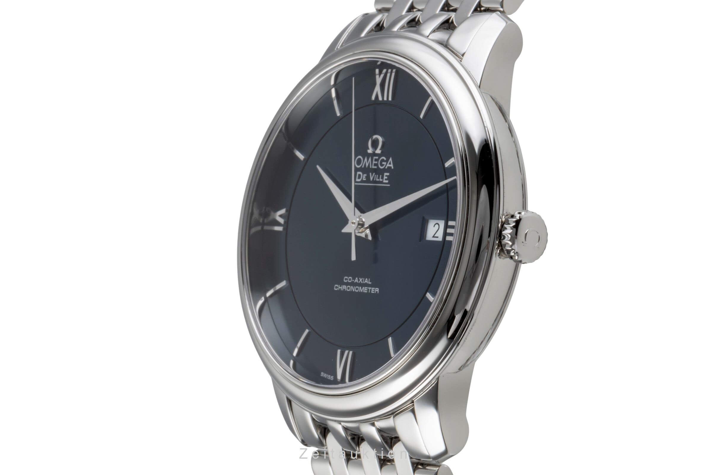 Omega De Ville acier automatique montre pour hommes 424.10.40.20.03.001 LP: 4100EUR  [2502004]