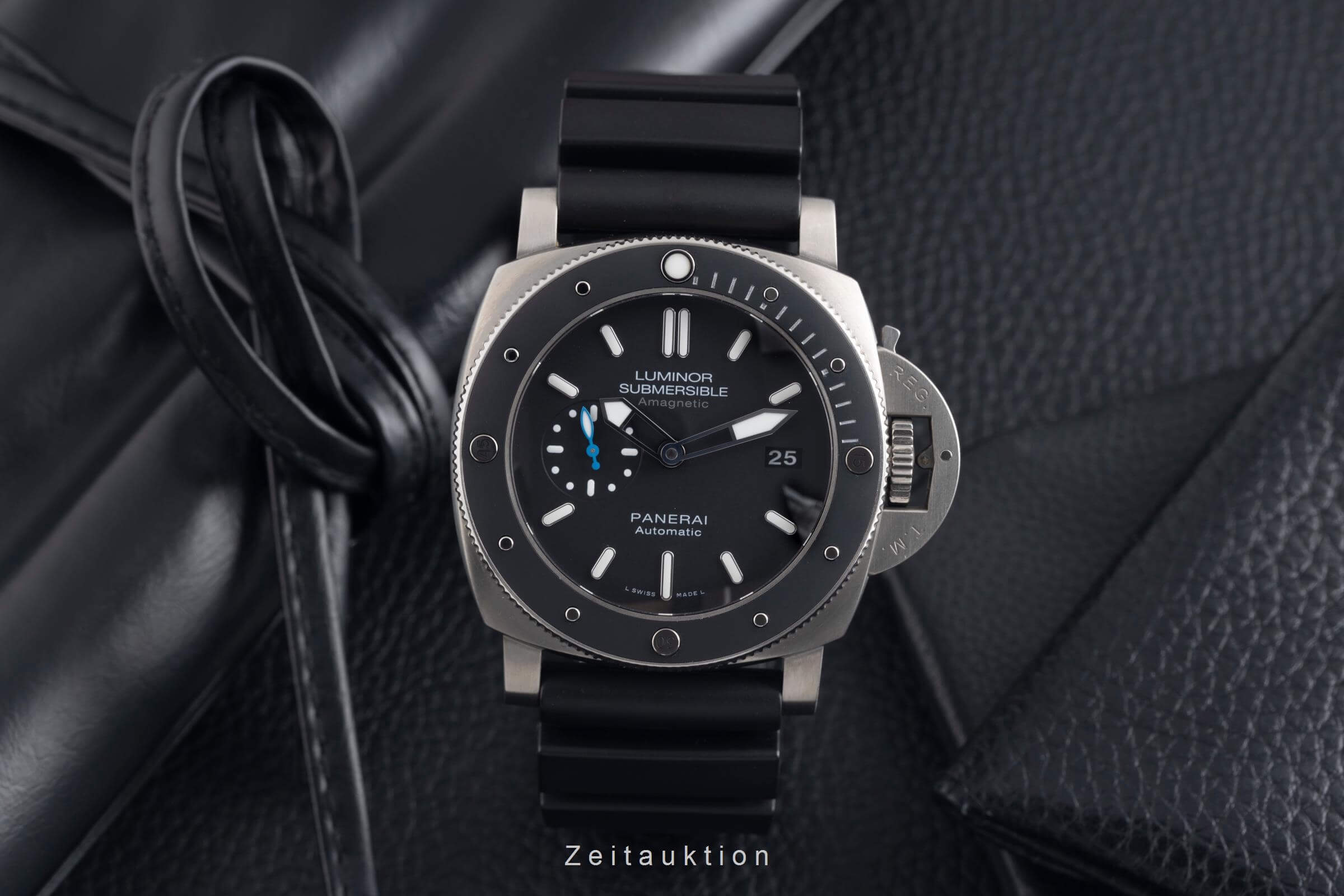 Panerai Submersible titanio automático reloj para caballeros PAM01389 LP: 10900EUR Limited  [2502017]