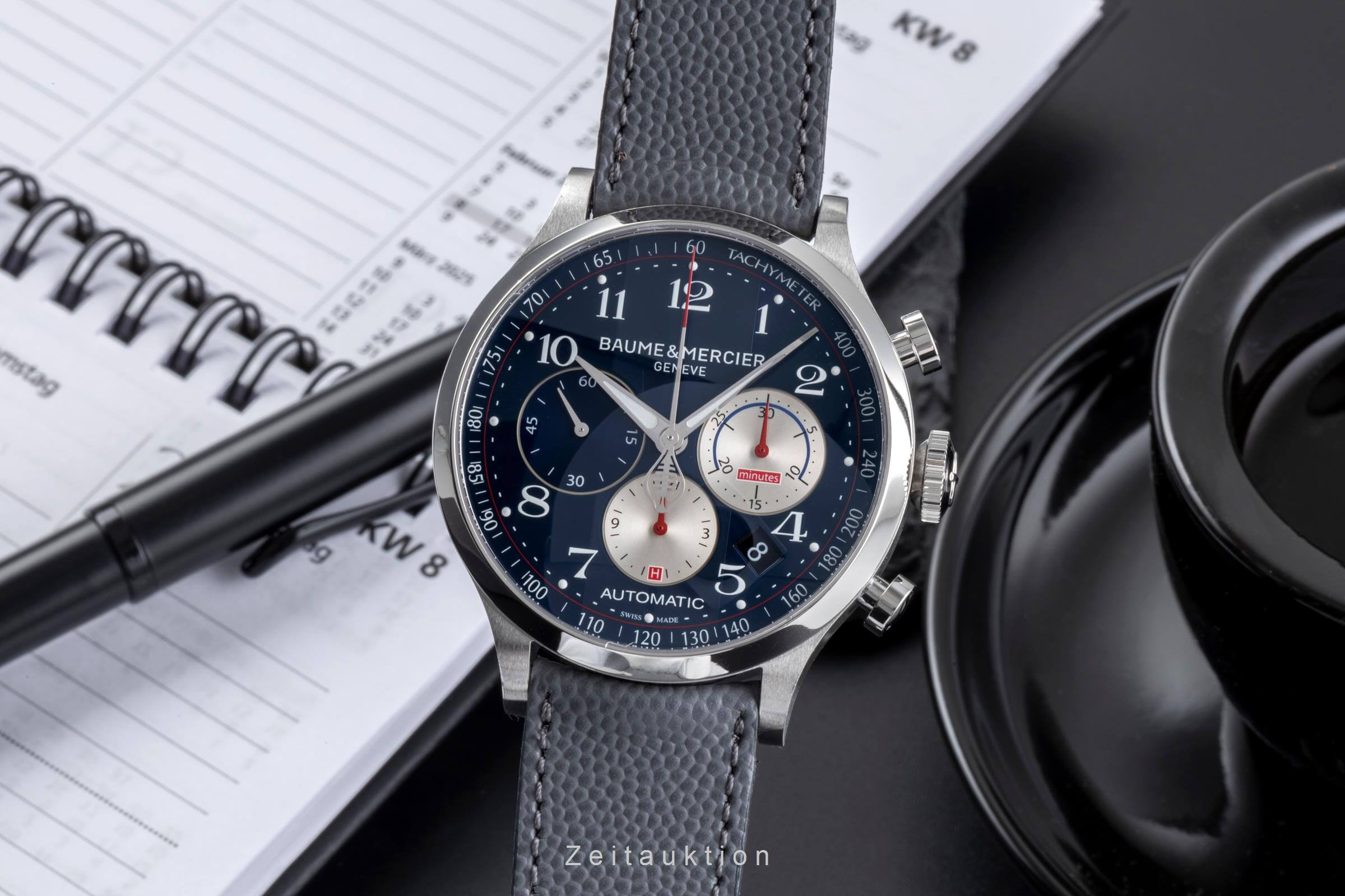 Baume & Mercier Capeland chronograph steel automatic Kal. BM