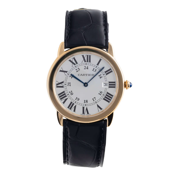 Cartier Ronde Solo acero / oro cuarzo reloj para caballeros W6700455 LP: 11100EUR  [2502020]