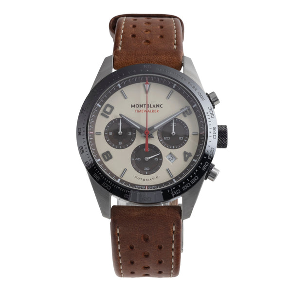 Montblanc Timewalker chronographe acier automatique montre pour hommes 118491  7464 Limited  [2502024]
