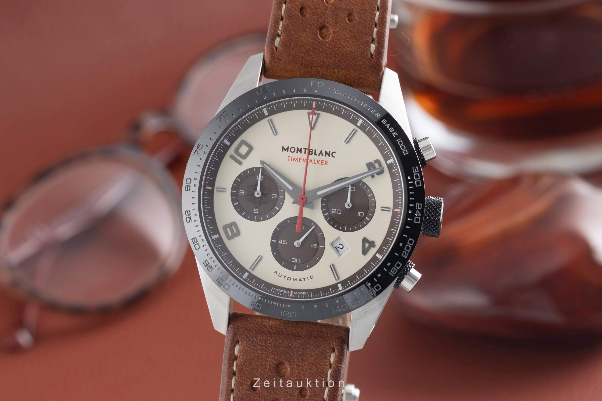 Montblanc Timewalker chronograph steel automatic Kal. MB 25.10 Ref