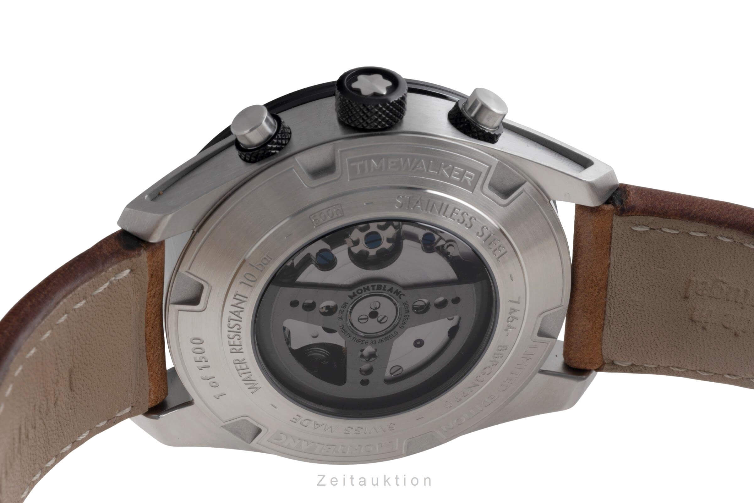 Montblanc Timewalker chronographe acier automatique montre pour hommes 118491  7464 Limited  [2502024]