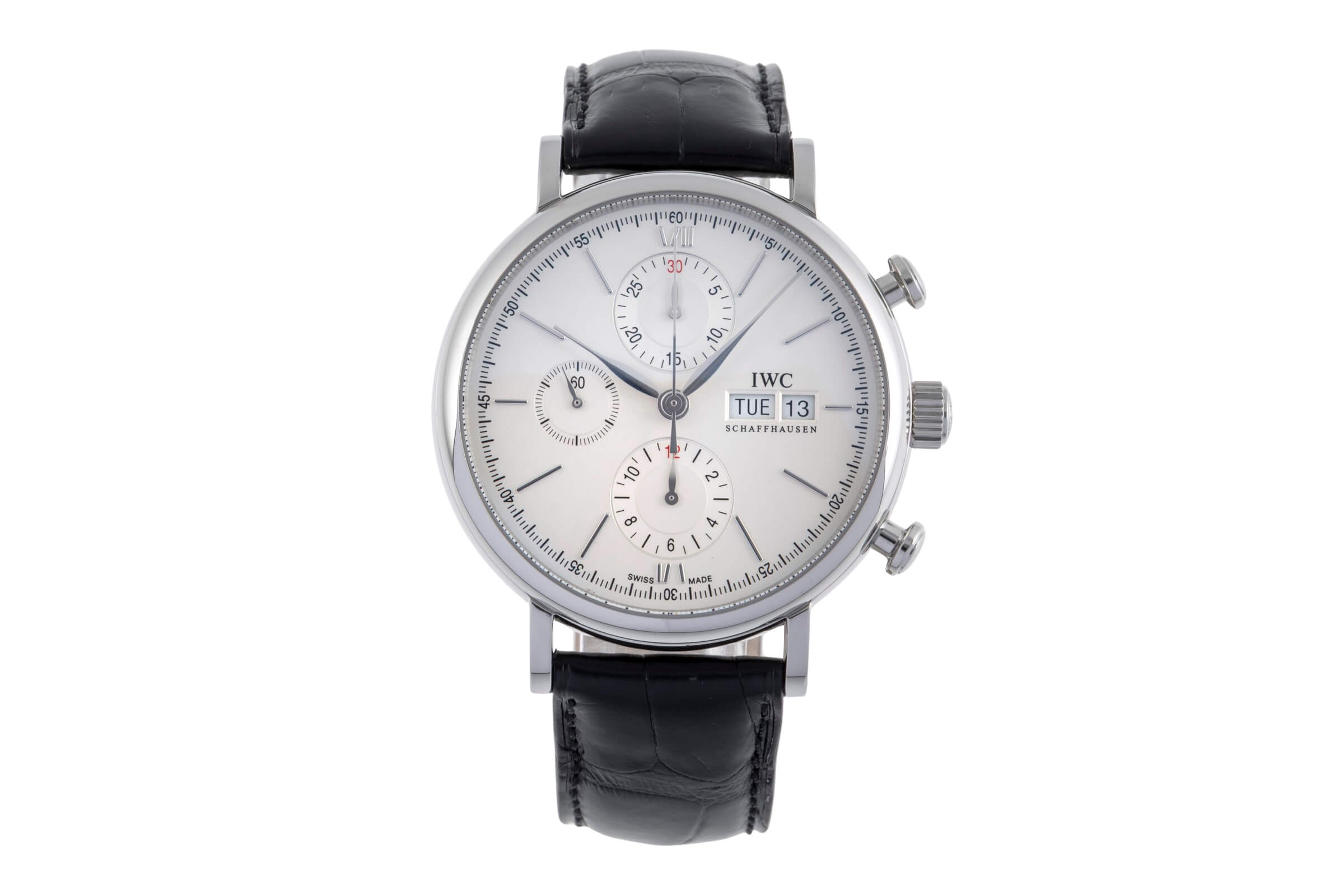 IWC Portofino chronograph steel automatic men's watch IW391007 LP: 7100EUR  [2502028]