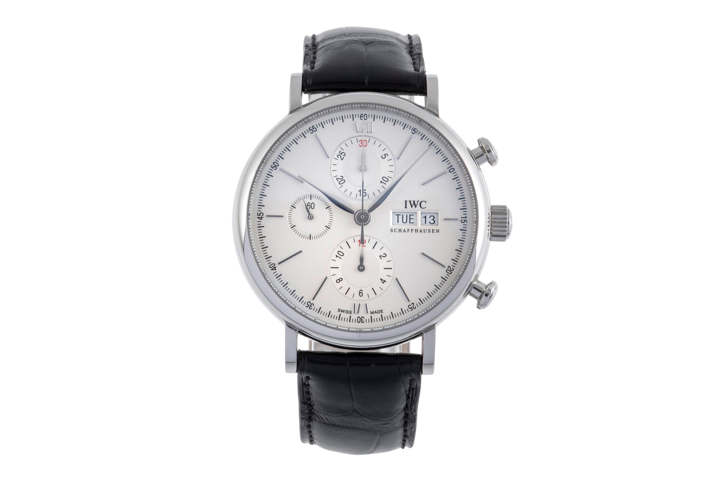 IWC Portofino cronografo acciaio automatismo orologio da uomo IW391007 LP: 7100EUR  [2502028]