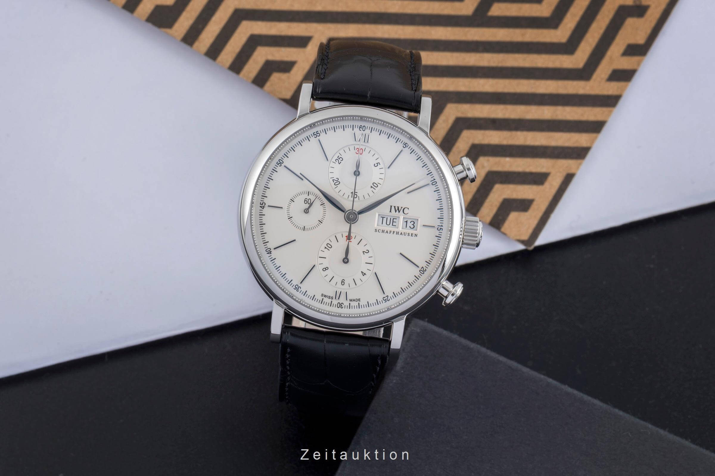 IWC Portofino chronograph steel automatic men's watch IW391007 LP: 7100EUR  [2502028]