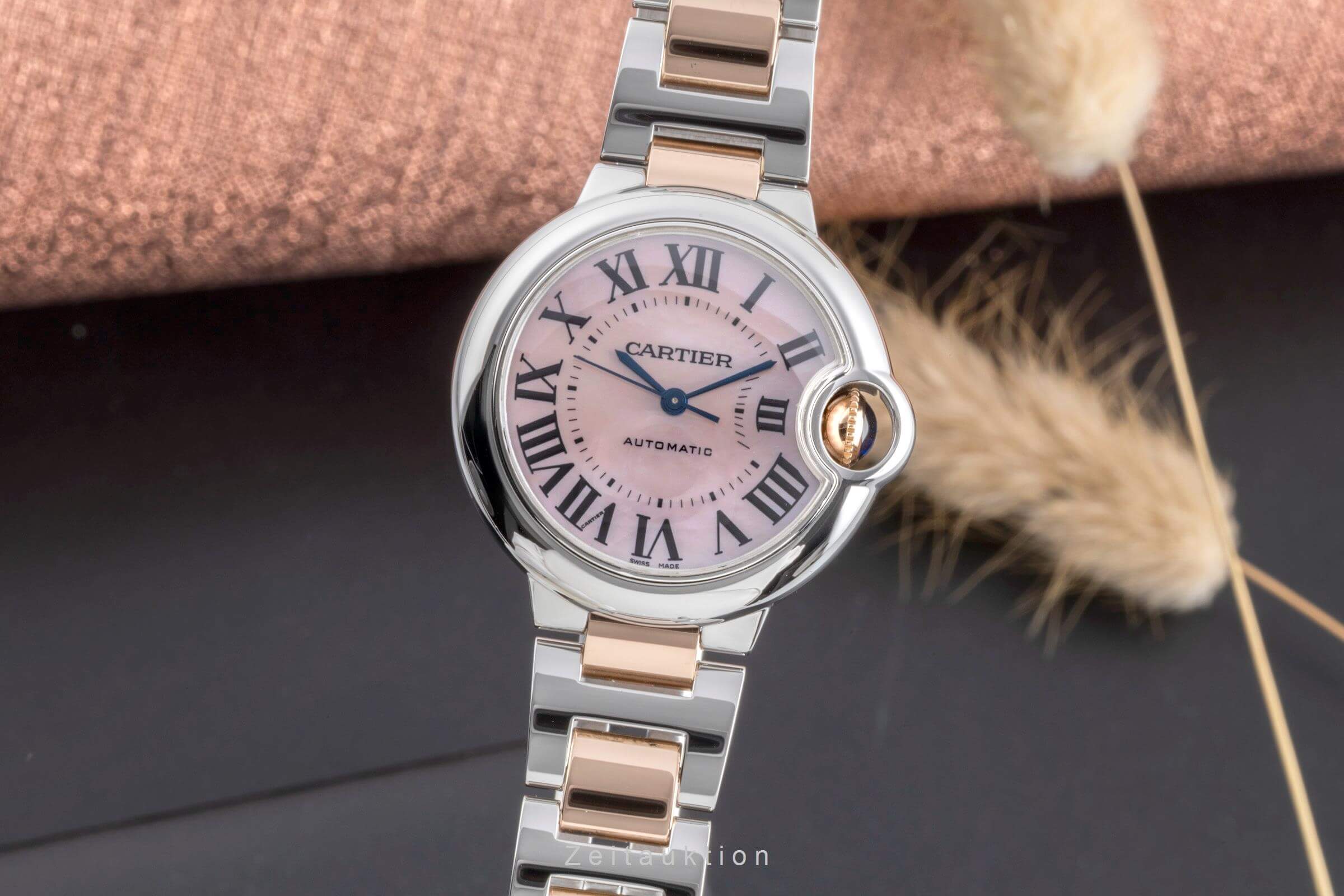 Cartier Ballon Bleu de Cartier steel / gold automatic women's watch W6920098  [2502034]