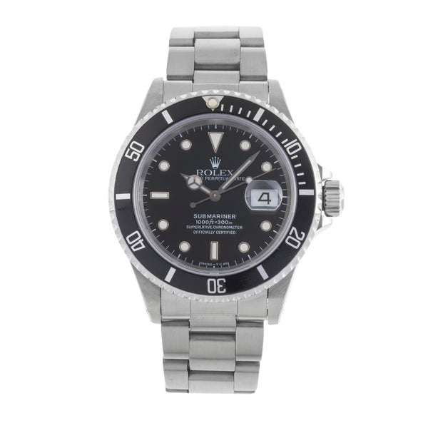 Rolex Submariner acero automático reloj para caballeros 16610  [2502040]