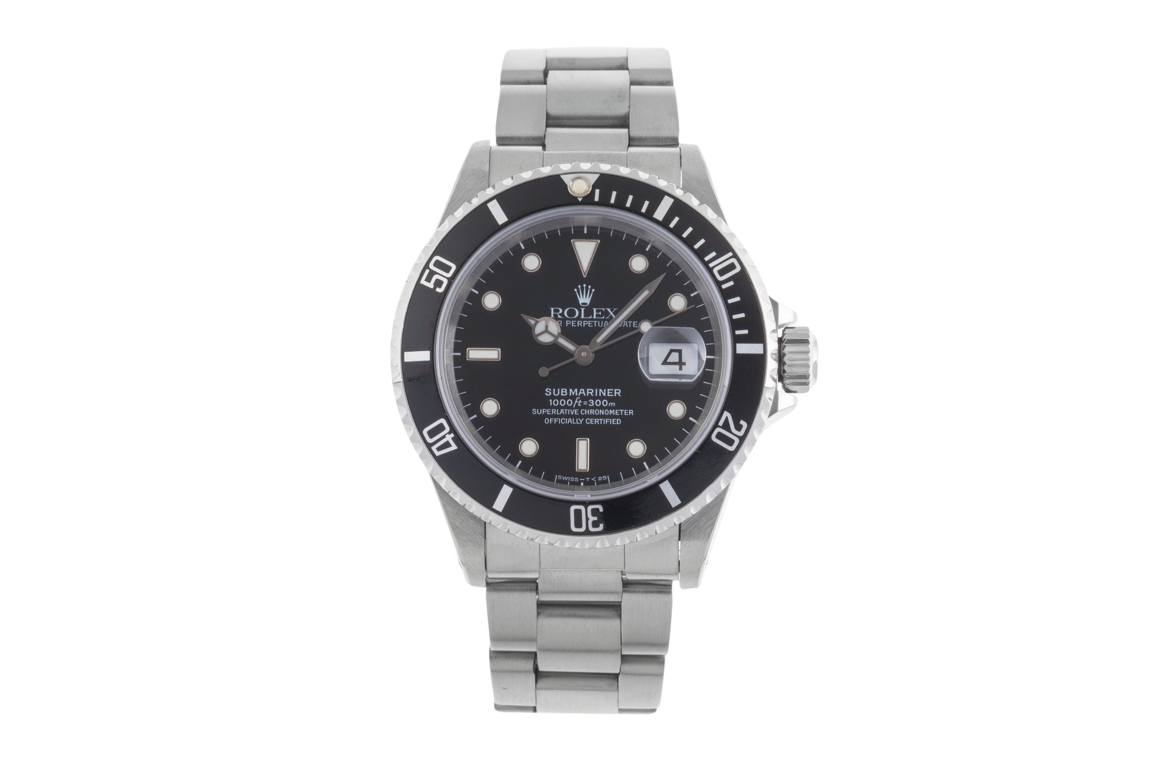 Rolex Submariner acero automático reloj para caballeros 16610  [2502040]