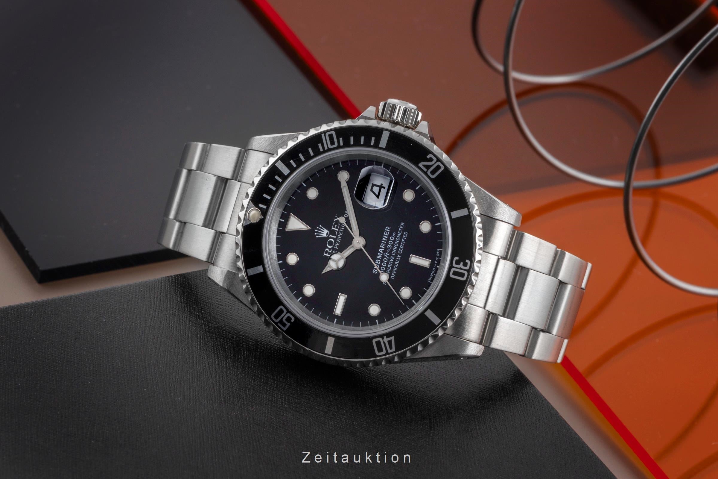 Rolex Submariner acero automático reloj para caballeros 16610  [2502040]