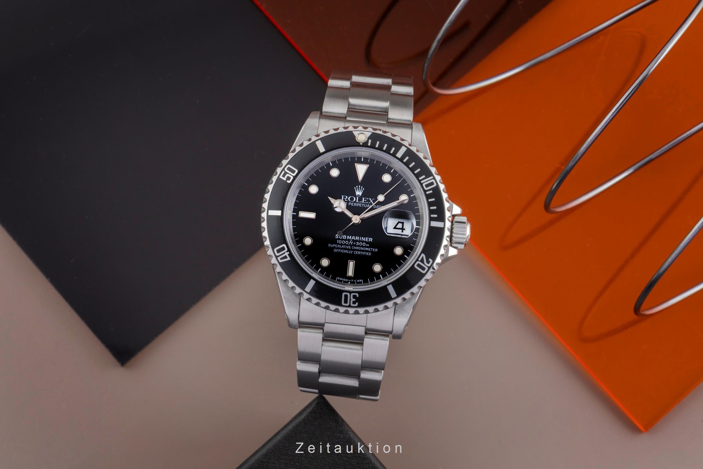 Rolex Submariner acero automático reloj para caballeros 16610  [2502040]
