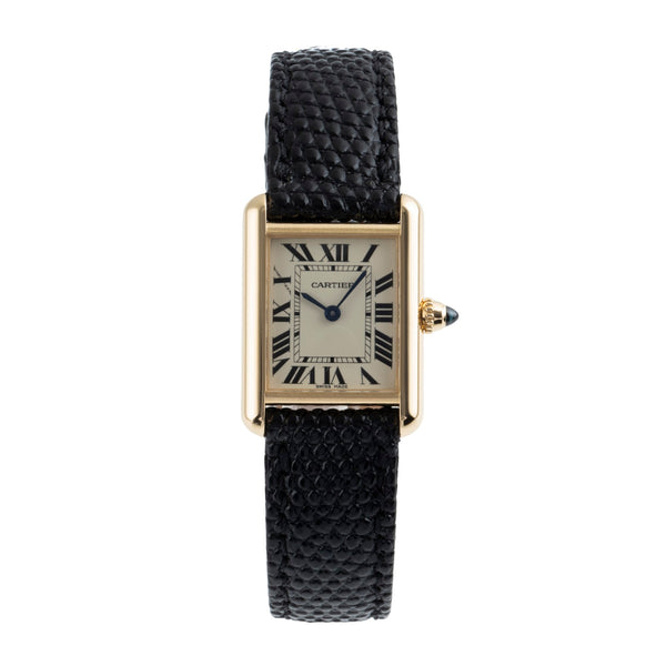 Cartier Tank oro 18 ct quarzo orologio da donna W1529856 LP: 11000EUR  [2502041]
