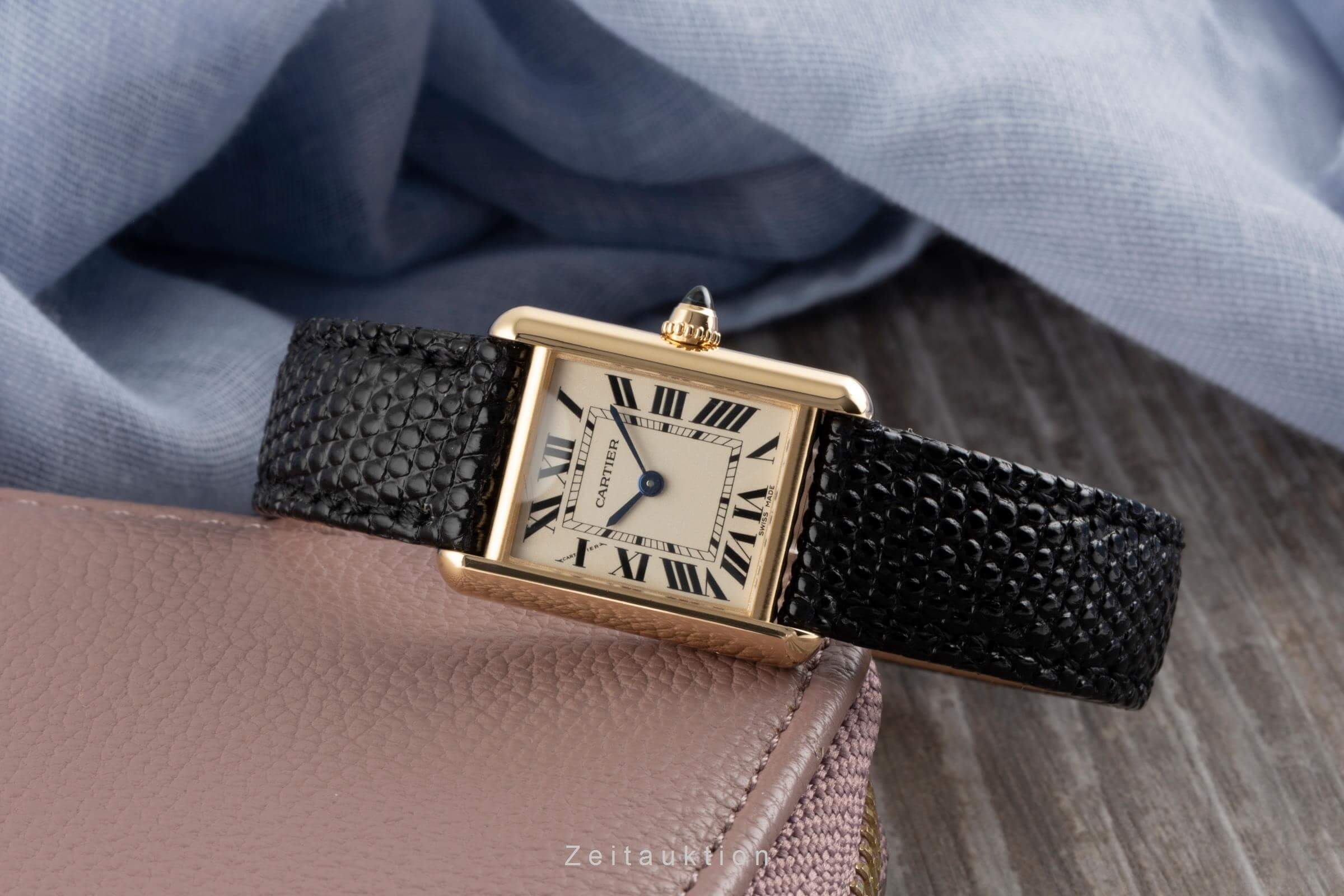 Cartier Tank oro 18 ct quarzo orologio da donna W1529856 LP: 11000EUR  [2502041]