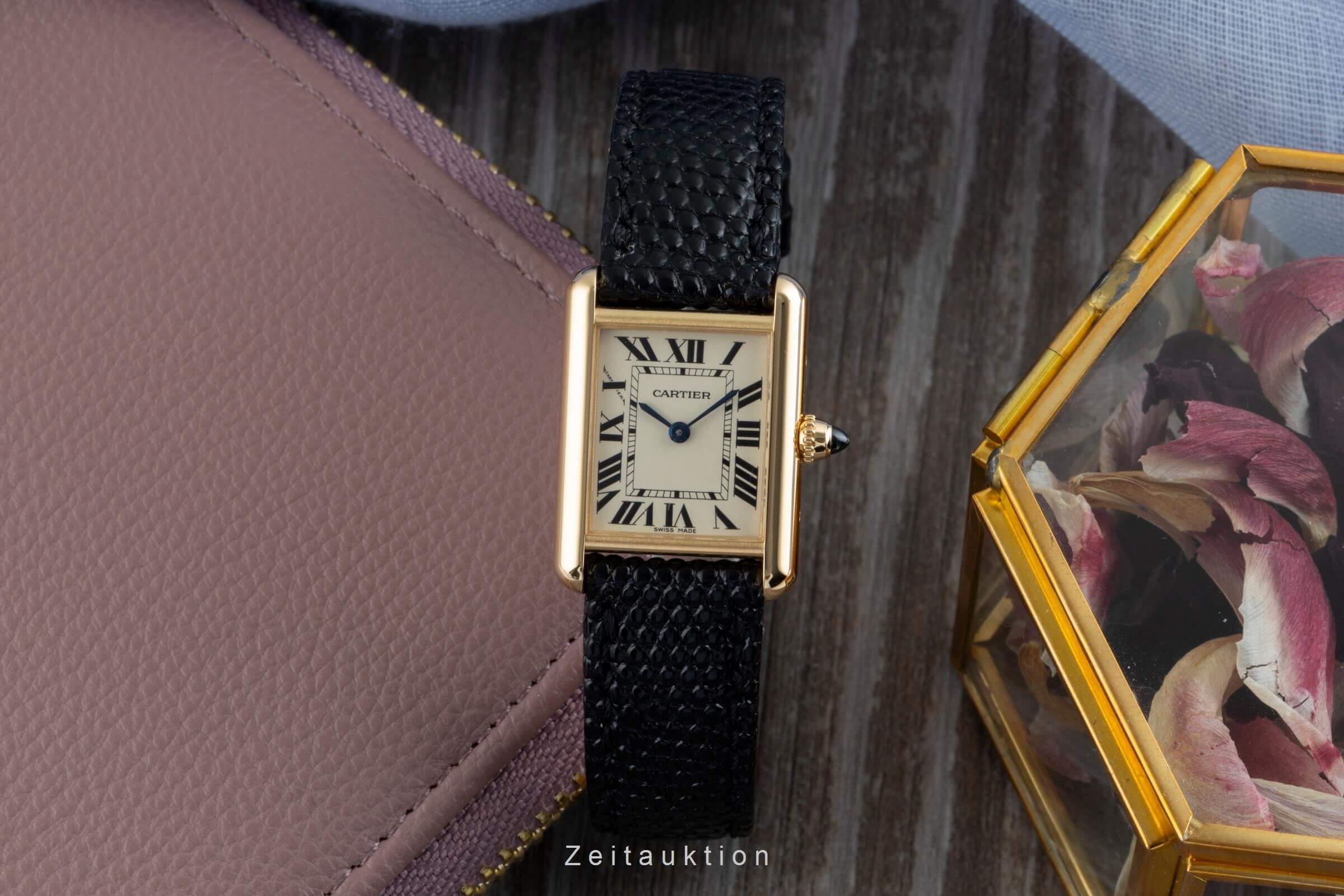 Cartier Tank oro 18 ct quarzo orologio da donna W1529856 LP: 11000EUR  [2502041]