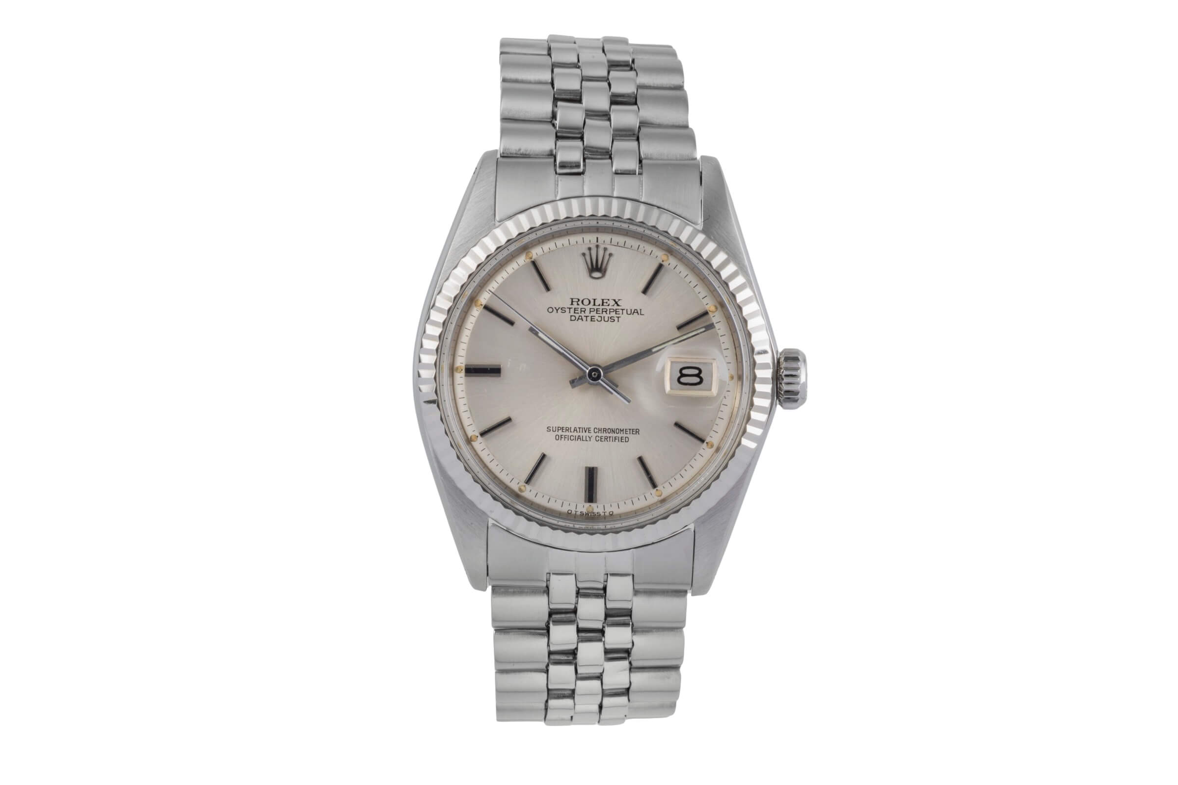 Rolex Datejust steel / white gold automatic men's watch 1601  [2502043]