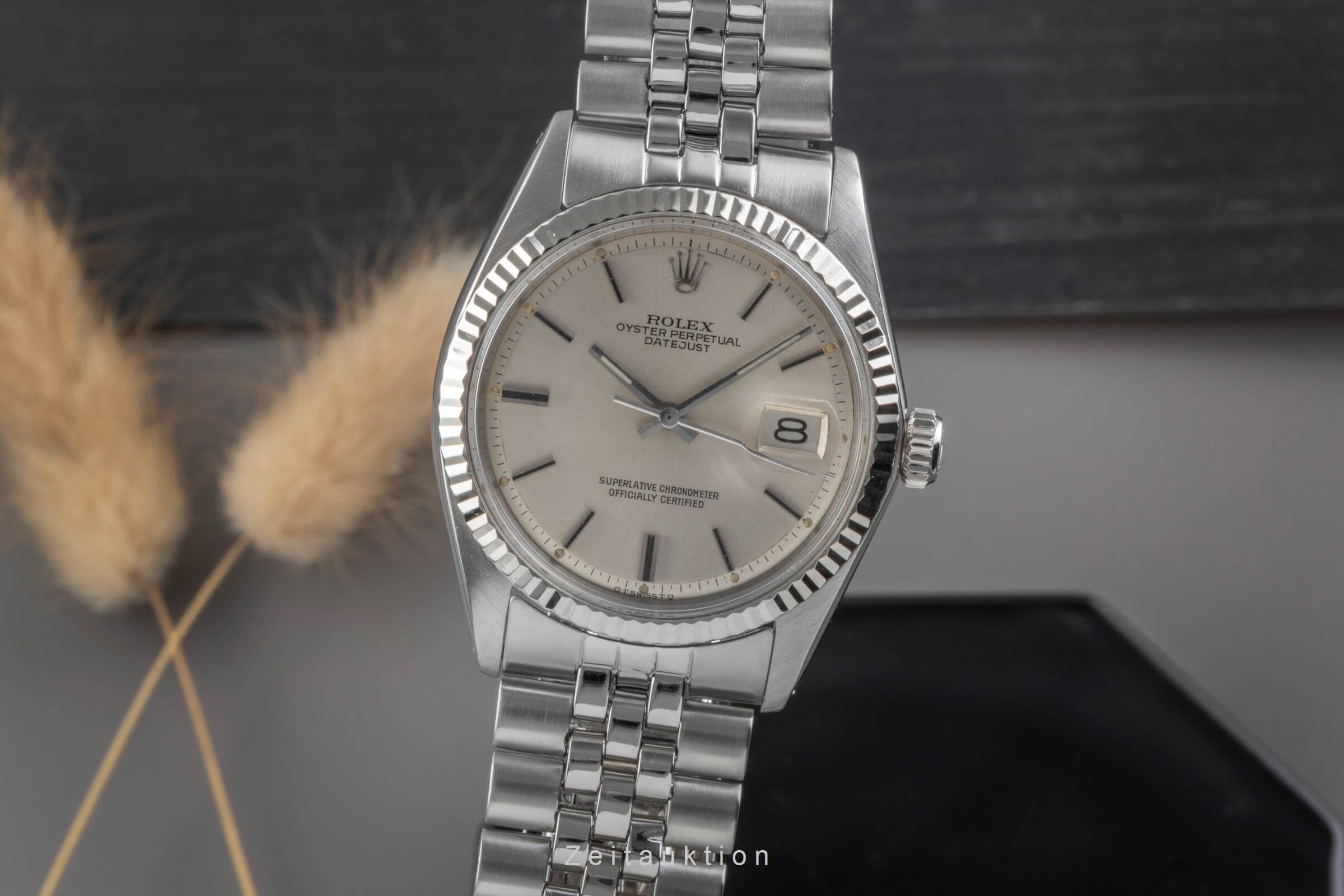 Rolex Datejust steel / white gold automatic men's watch 1601  [2502043]