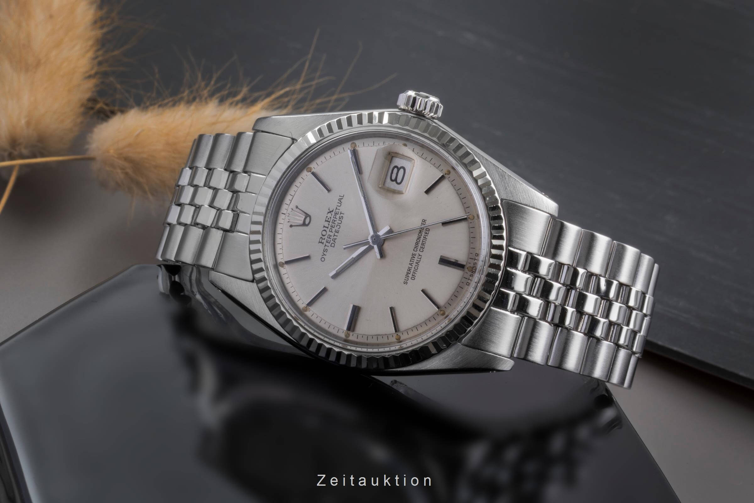 Rolex Datejust steel / white gold automatic men's watch 1601  [2502043]