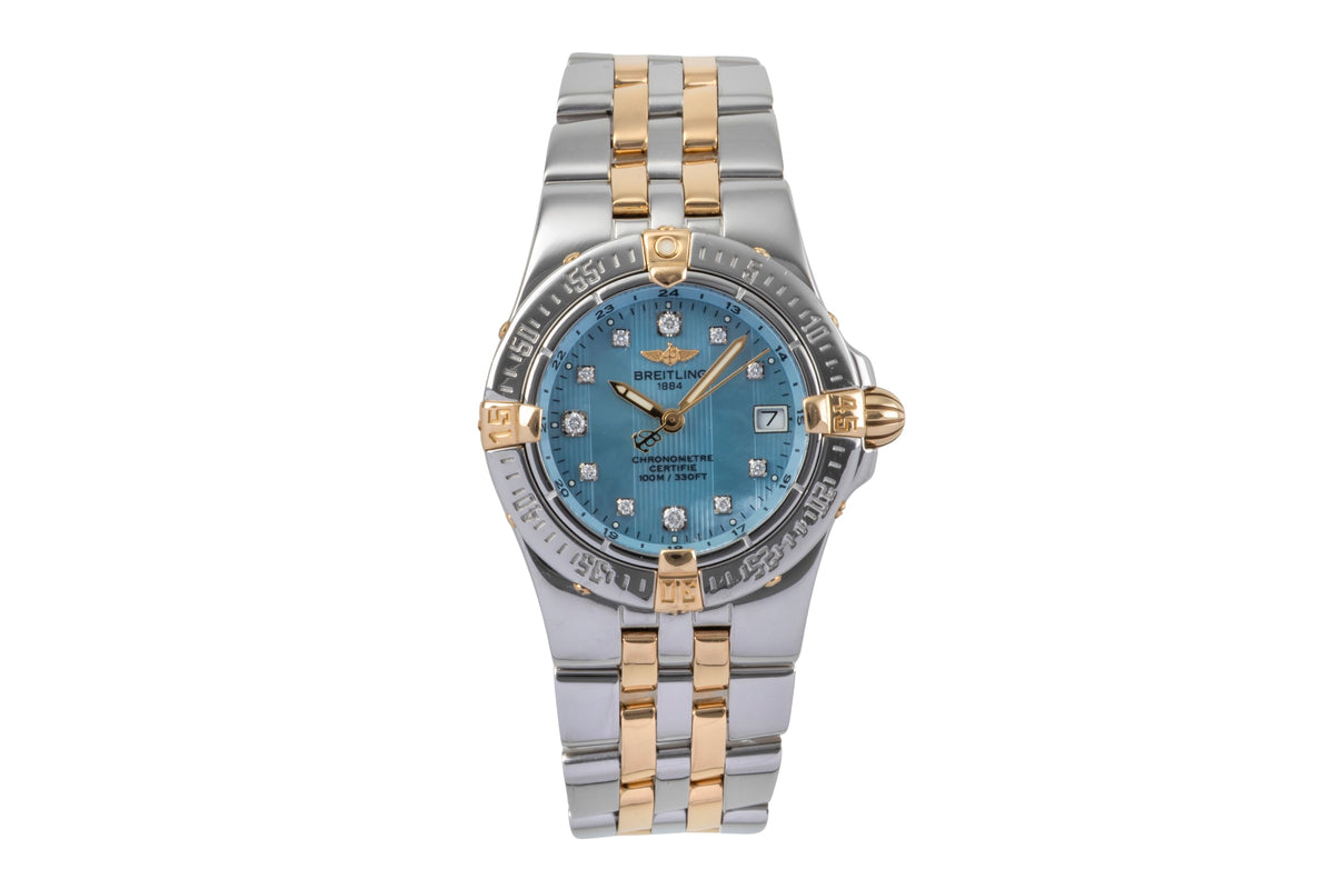 Breitling Starliner steel / gold quartz women's watch B71340  [2502046]