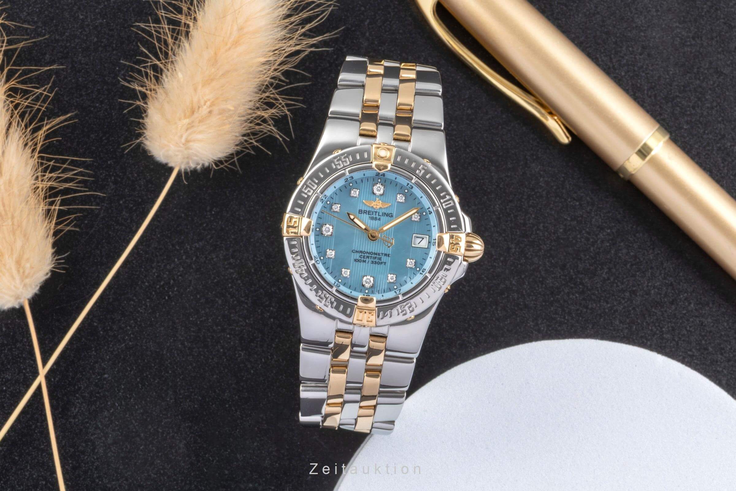 Breitling Starliner Edelstahl / Gold Quarz MOP Dial Diamonds Damen Ref. B71340  [2502046]