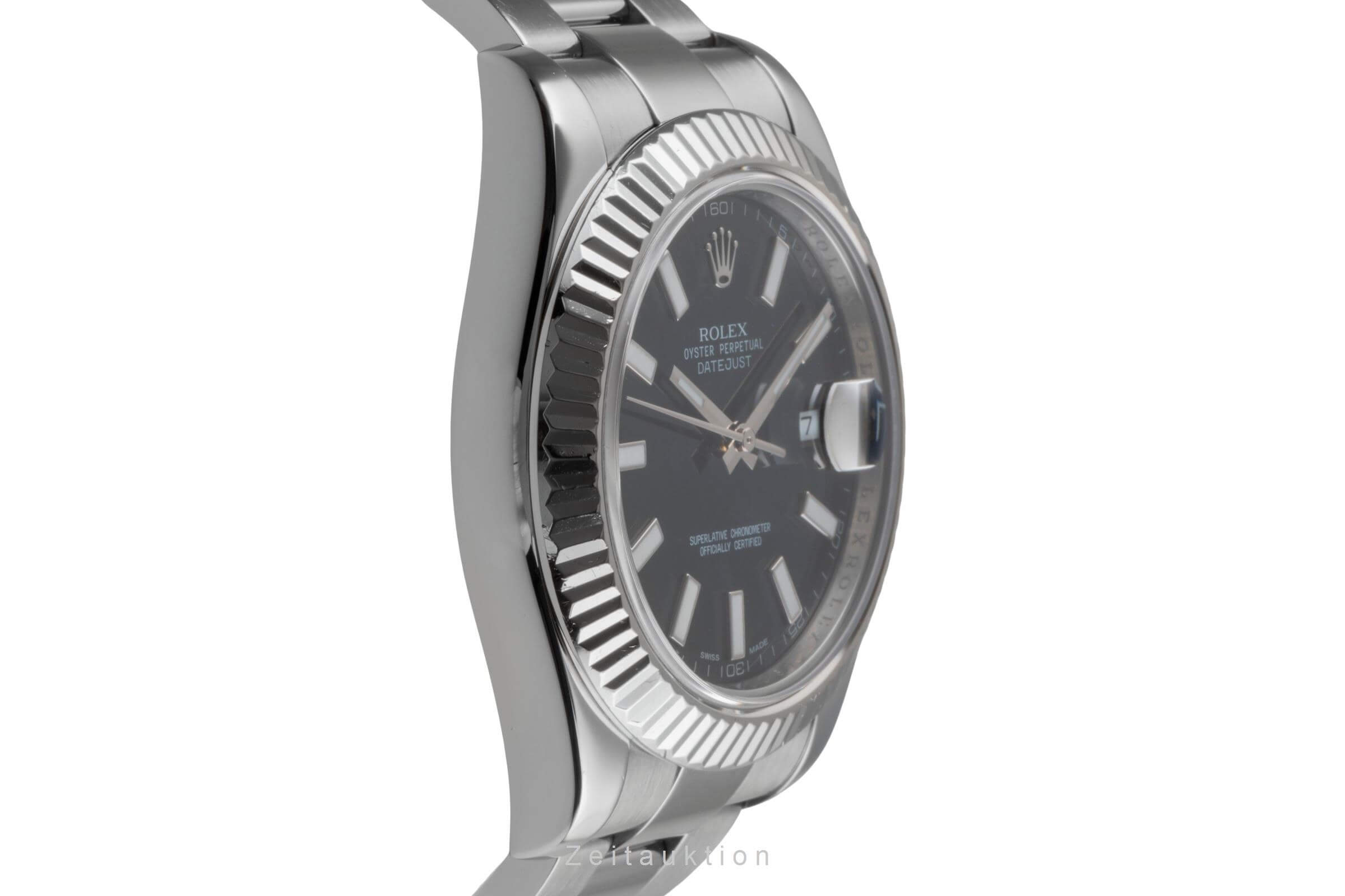 Rolex Datejust II Stahl / Weissgold Black Dial Automatik Herrenuhr Ref. 116334 [2502047]