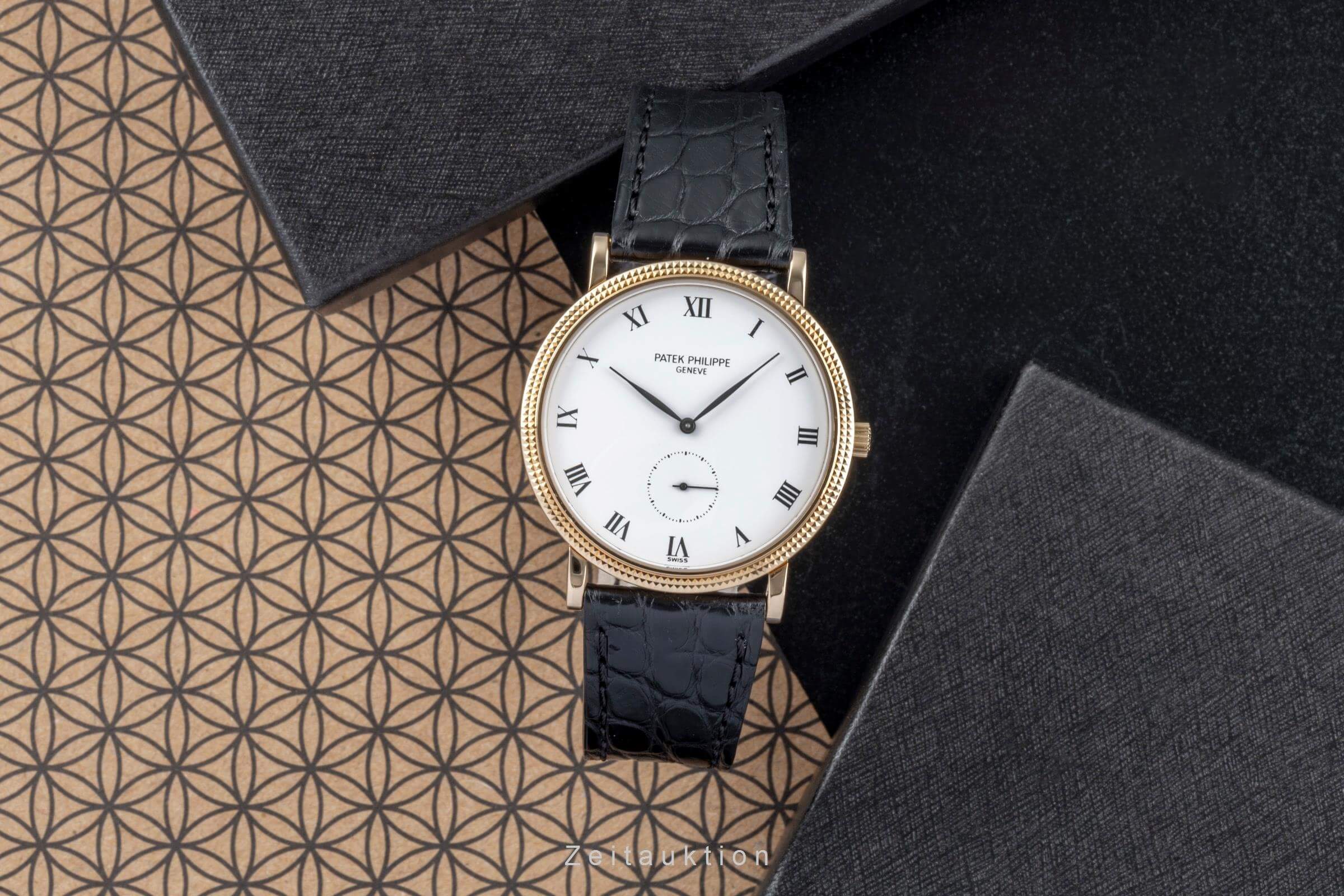 Patek Philippe Calatrava 18K Gold Handaufzug Ref. 3919 Klassiker VP: 32560 € [2502048]