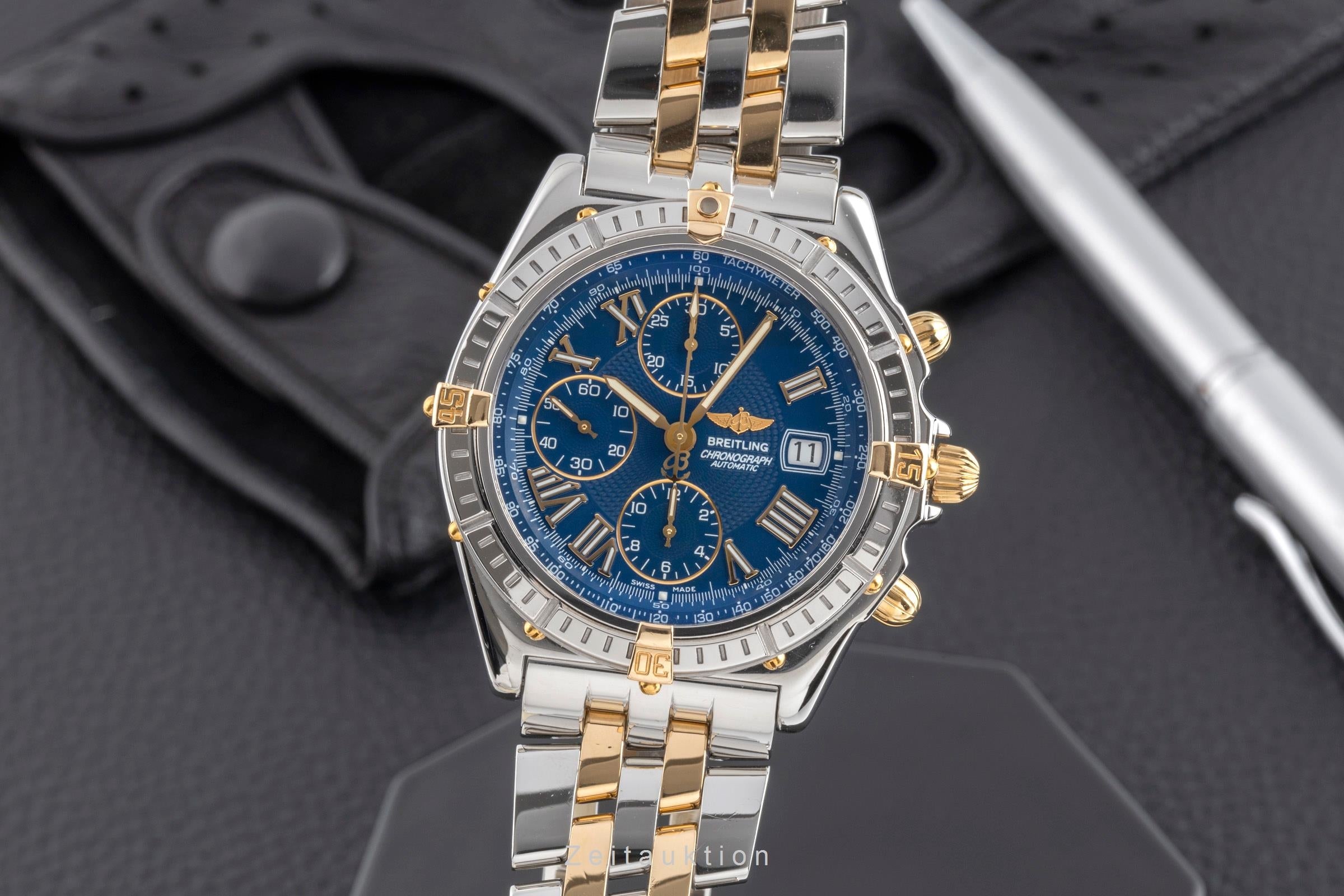 Breitling Chronomat cronografo acciaio / dorato automatismo orologio da uomo 81950  [2502052]