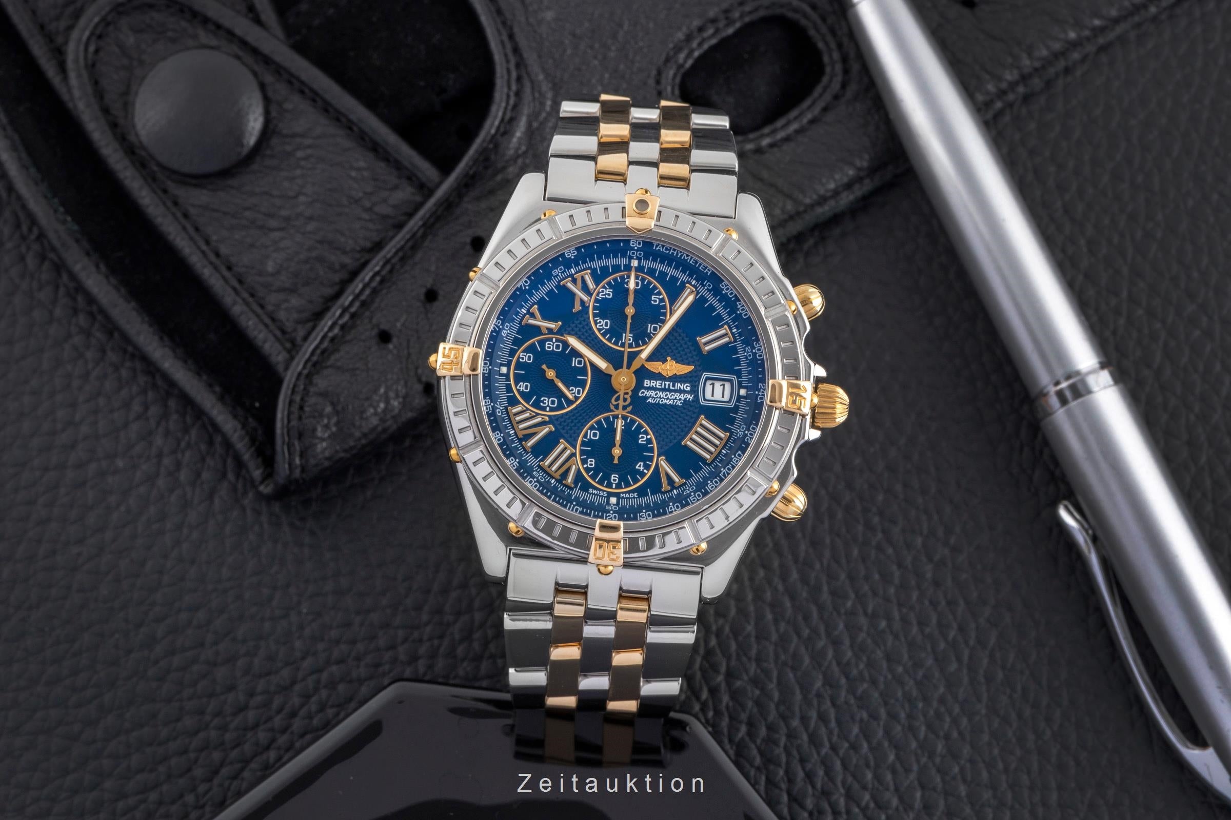 Breitling Chronomat cronografo acciaio / dorato automatismo orologio da uomo 81950  [2502052]