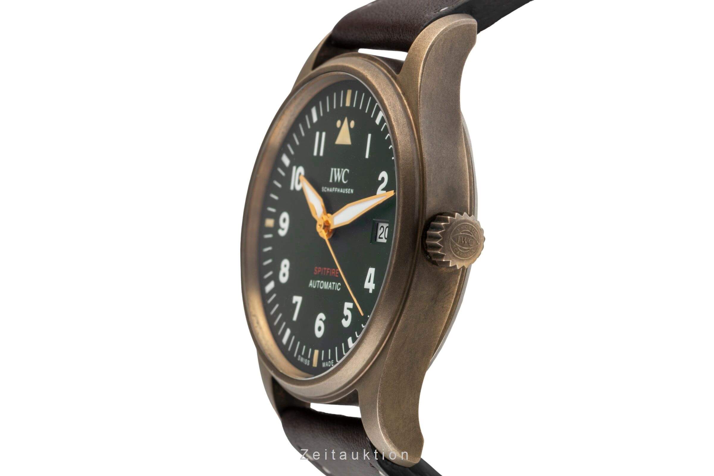 IWC Pilot's Watch Automatik Spitfire Bronze Herrenuhr Ref. IW326802 B&P 2020 [2502056]