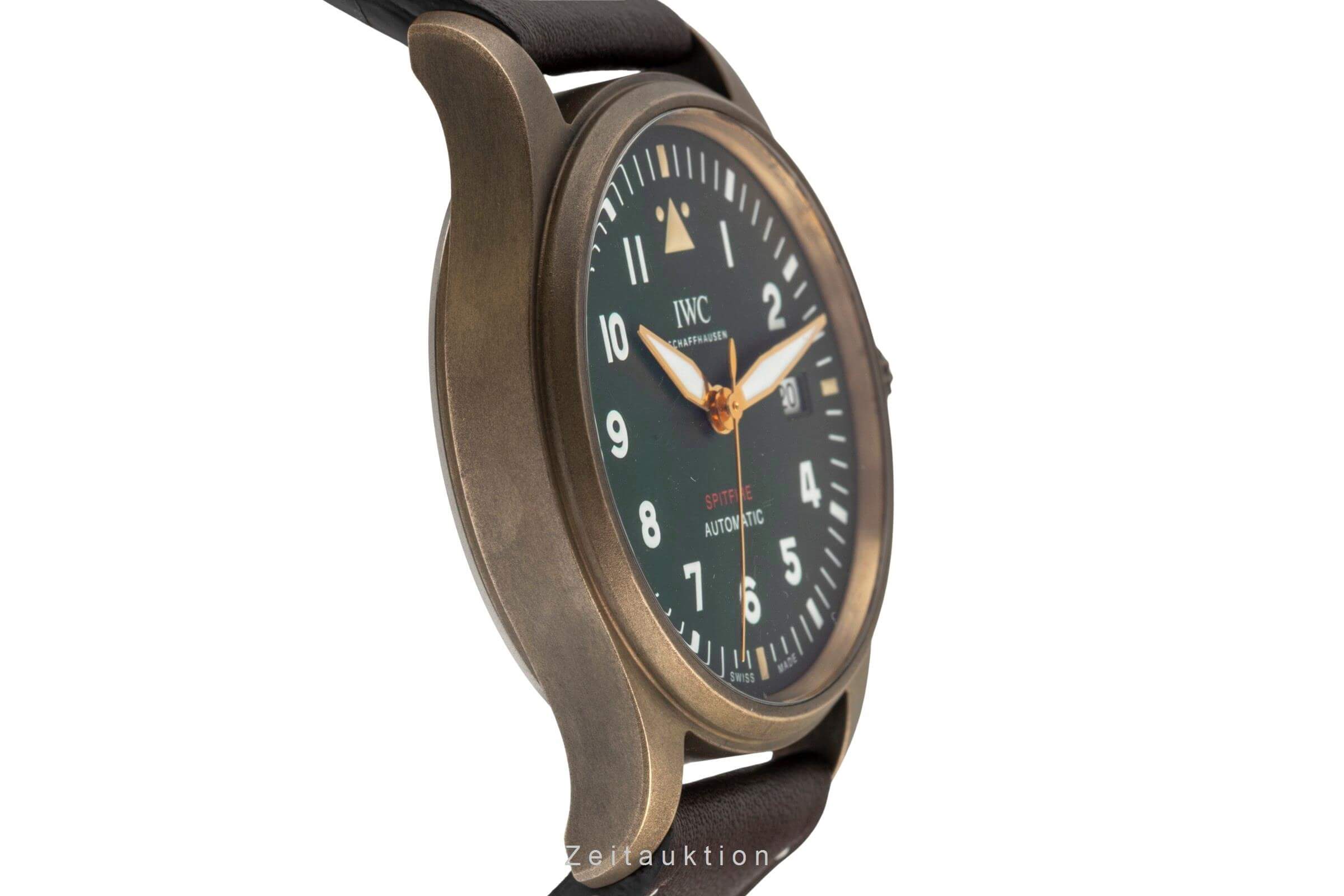 IWC Pilot's Watch Automatik Spitfire Bronze Herrenuhr Ref. IW326802 B&P 2020 [2502056]