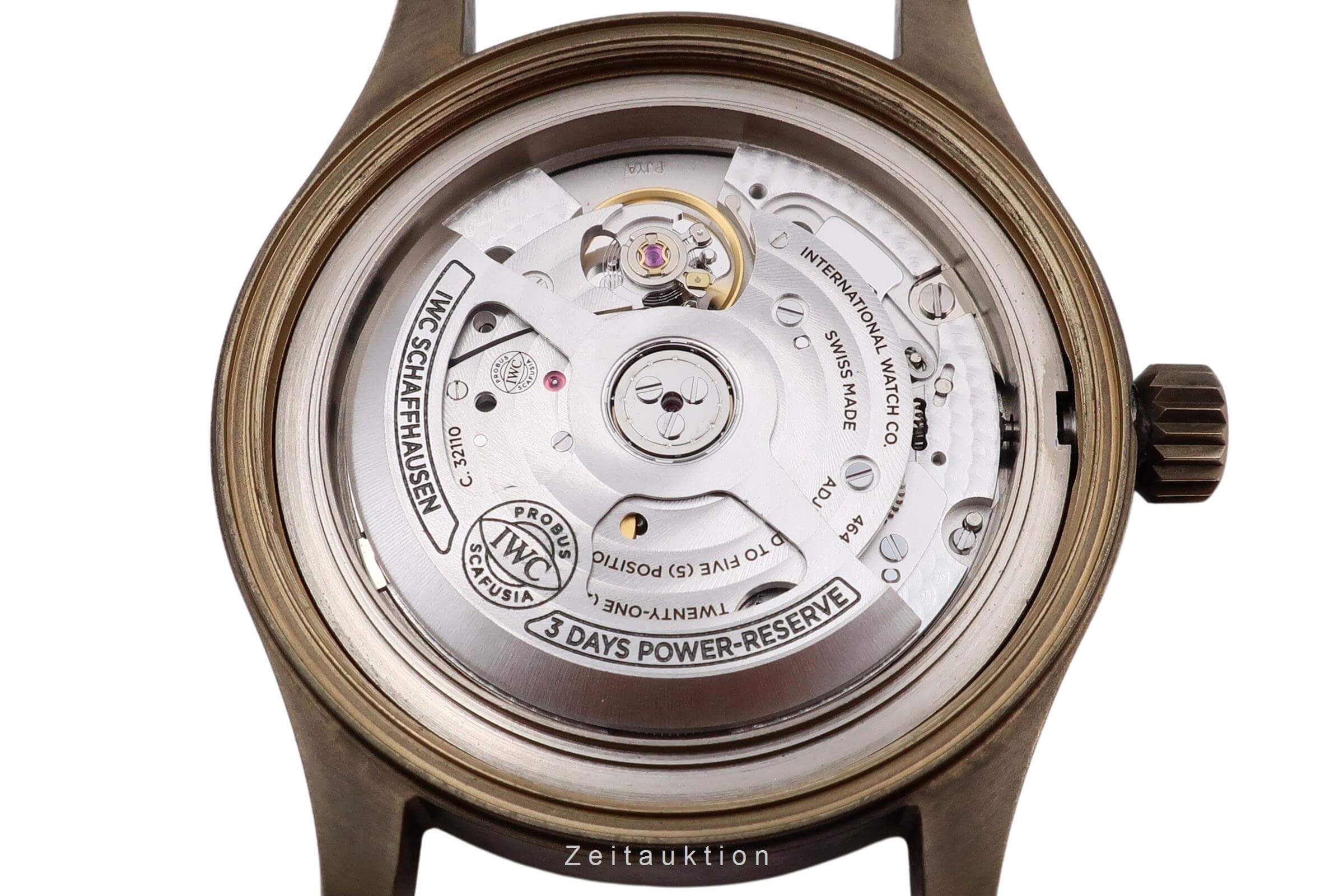 IWC Pilot's Watch Automatik Spitfire Bronze Herrenuhr Ref. IW326802 B&P 2020 [2502056]