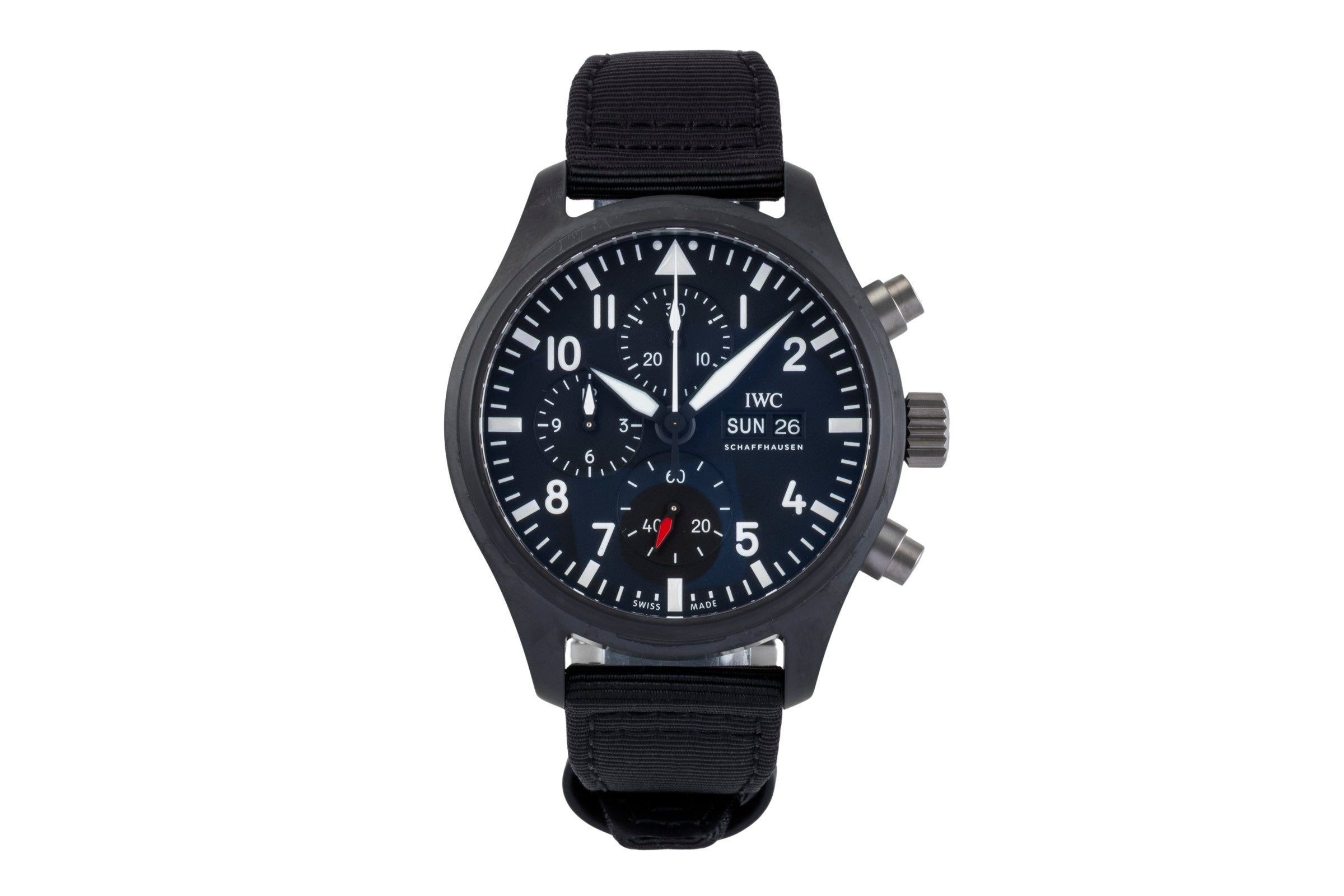 IWC Fliegerchronograph cronografo ceramica / titanio automatismo orologio da uomo IW389101 LP: 9900EUR  [2502059]