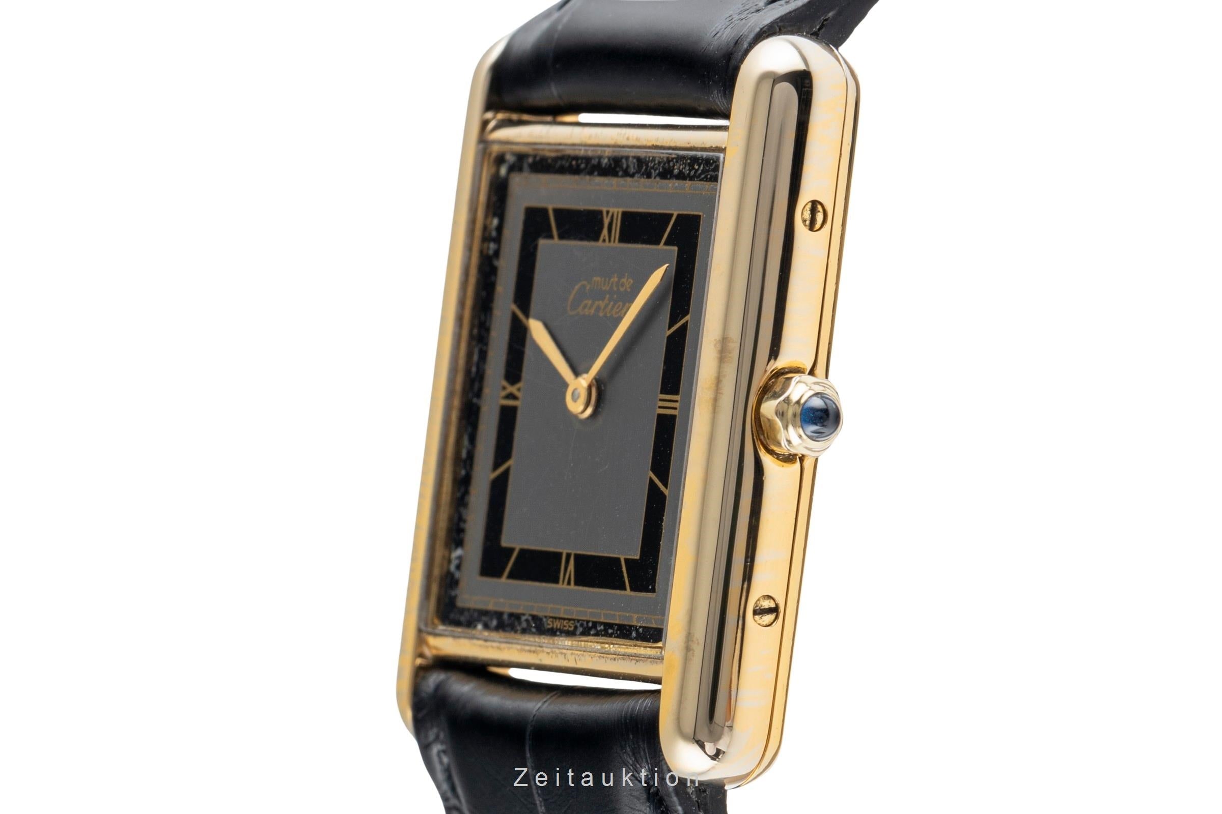 Cartier Tank argent doré quartz unisexe 6 81006  [2502069]