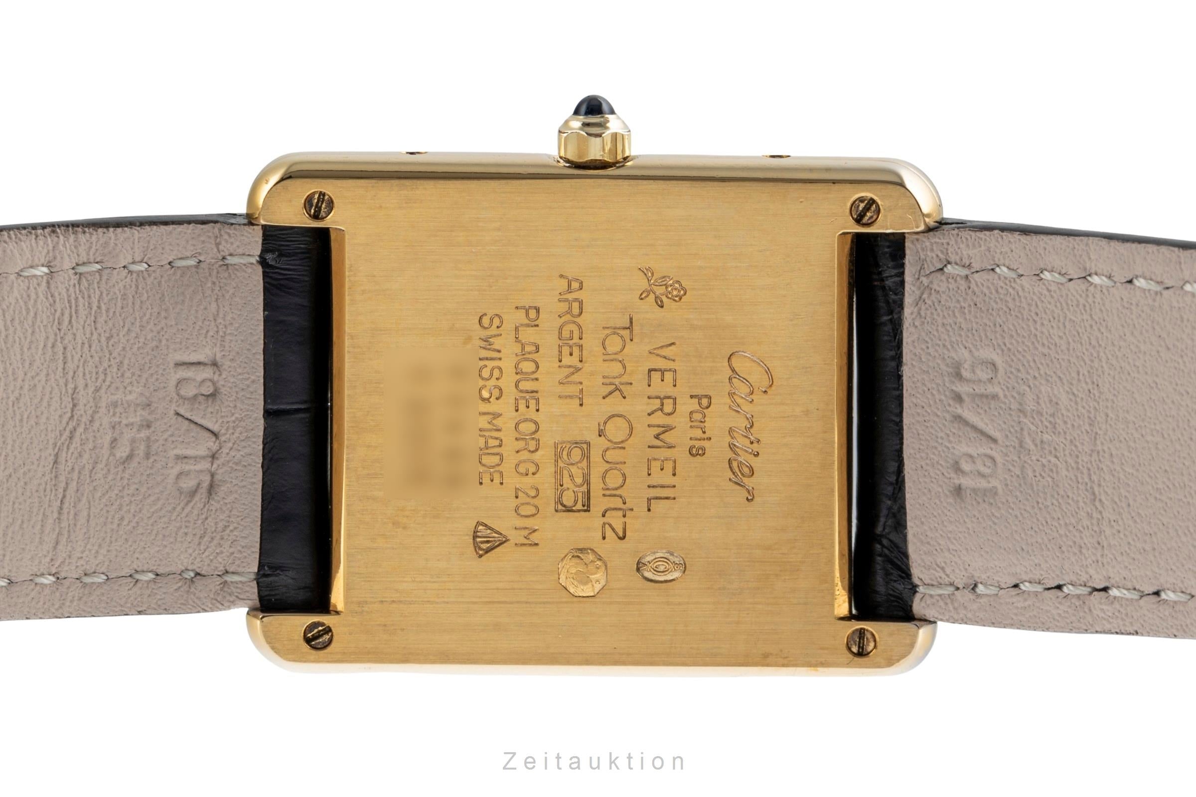 Cartier Tank argent doré quartz unisexe 6 81006  [2502069]
