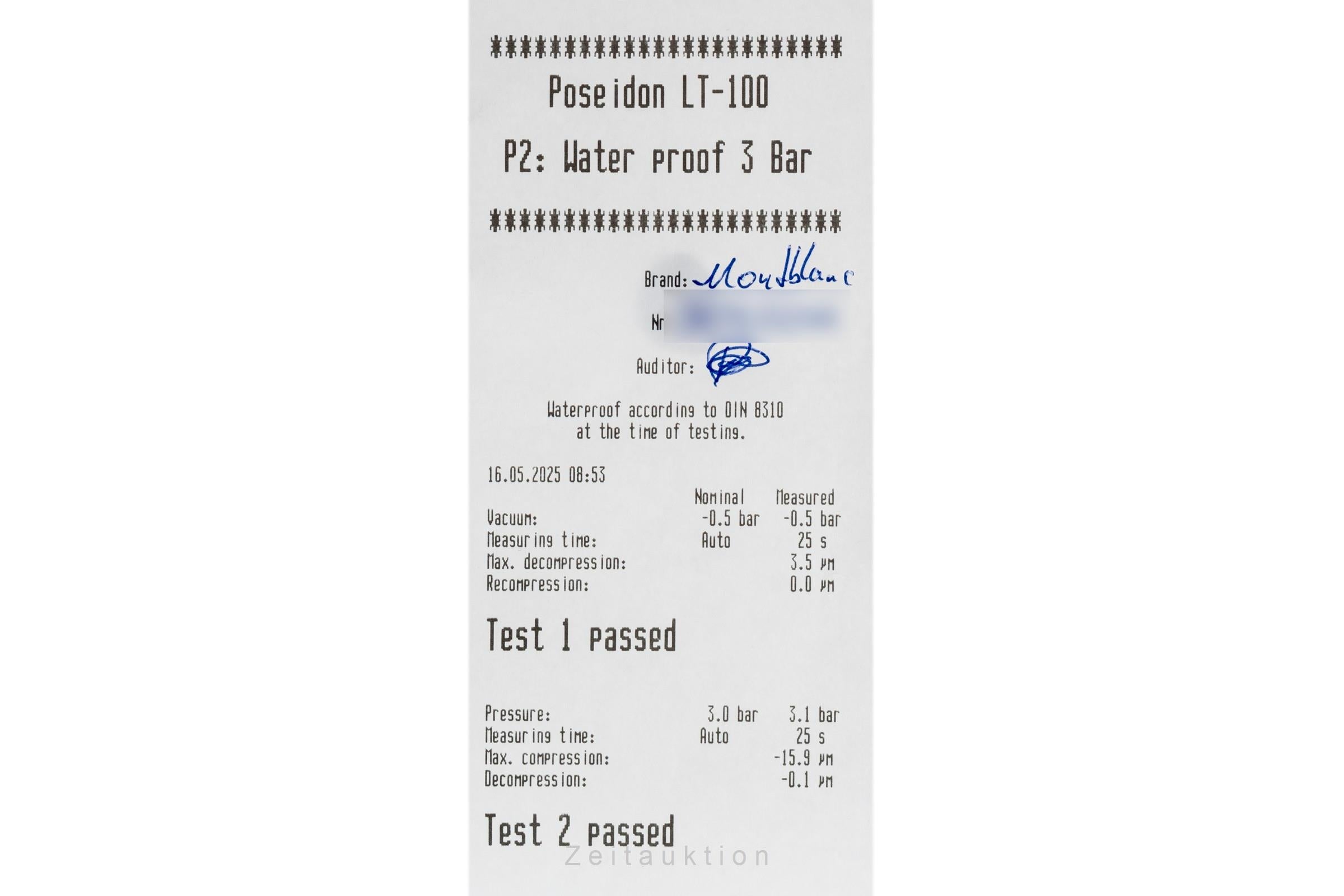 Montblanc Meisterstück Date 36mm Edelstahl Herrenuhr Ref. 7042 [2502070]