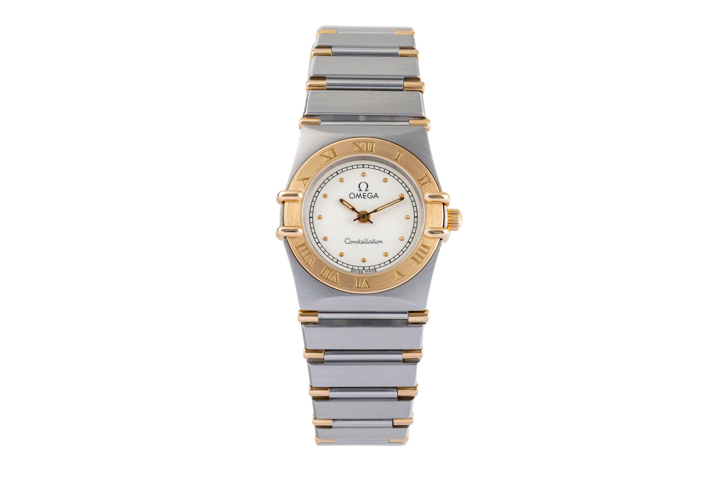 Omega Constellation steel / gold quartz women's watch 1370.20.00  [2502071]