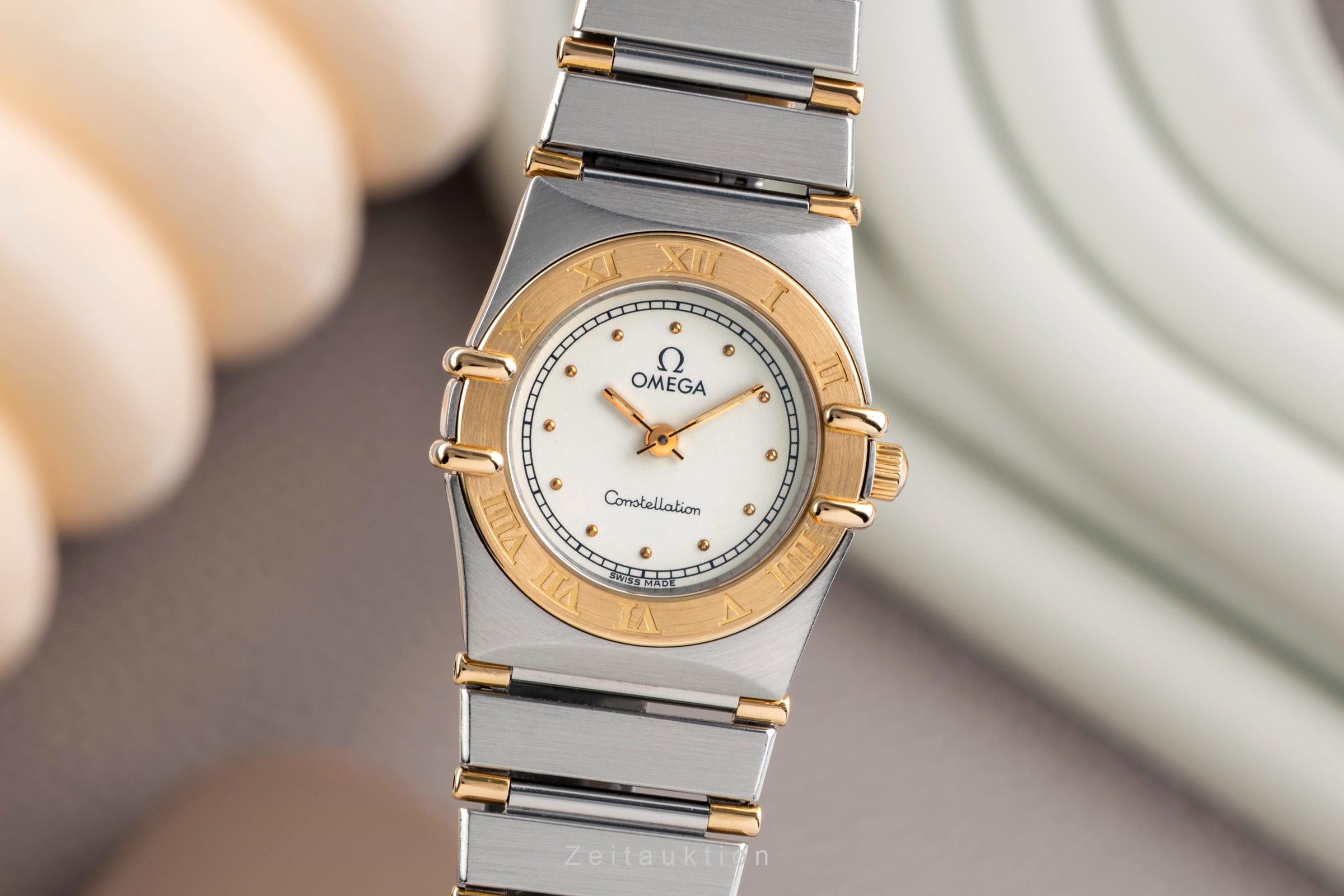 Omega Constellation steel / gold quartz women's watch 1370.20.00  [2502071]