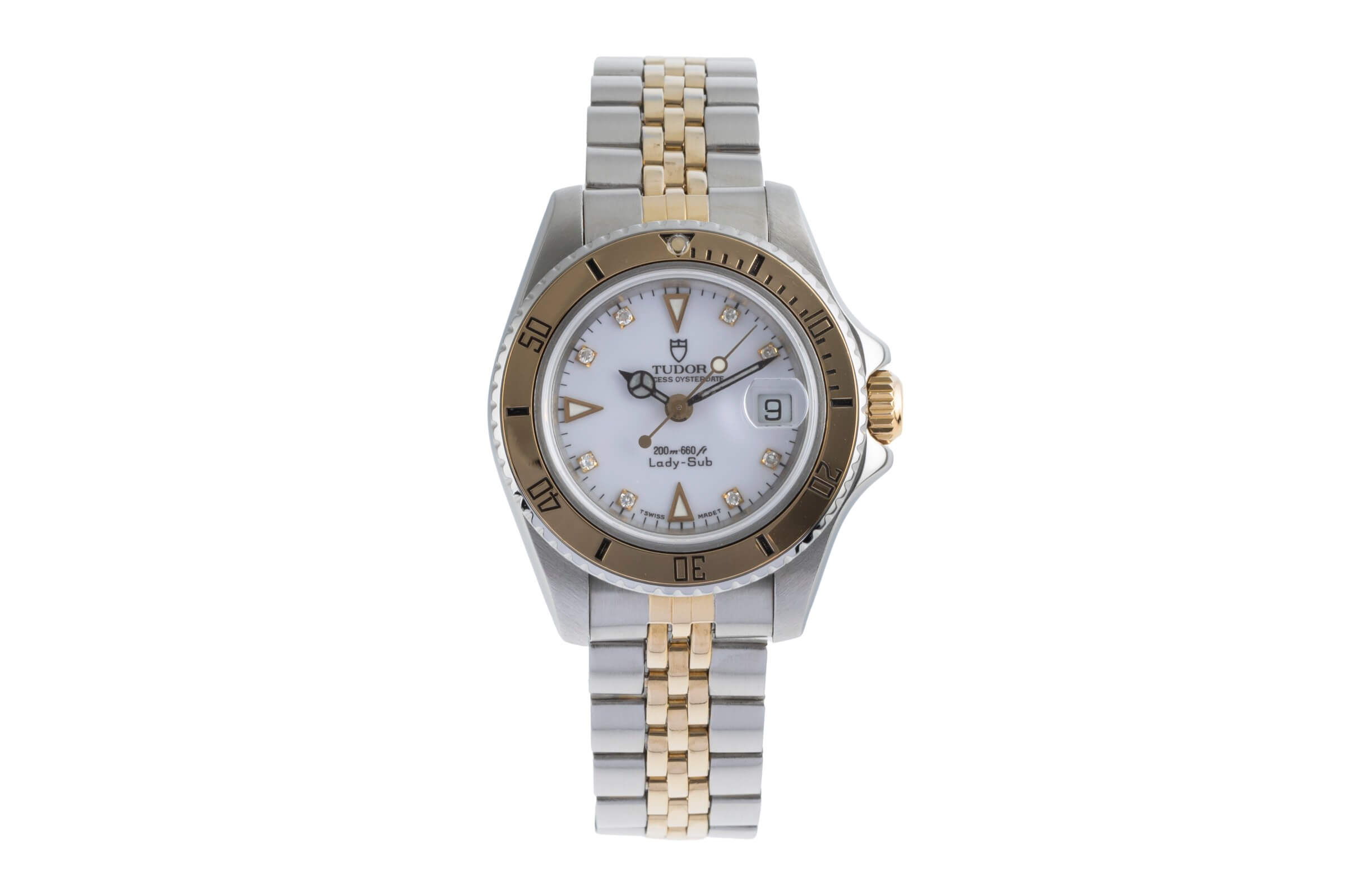 Tudor Lady-Sub acero / oro automático reloj para damas  96093  [2502078]
