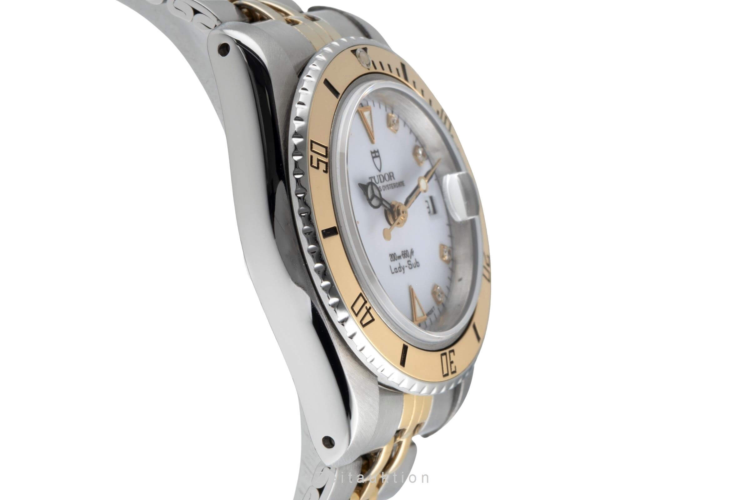 Tudor Lady-Sub acero / oro automático reloj para damas  96093  [2502078]