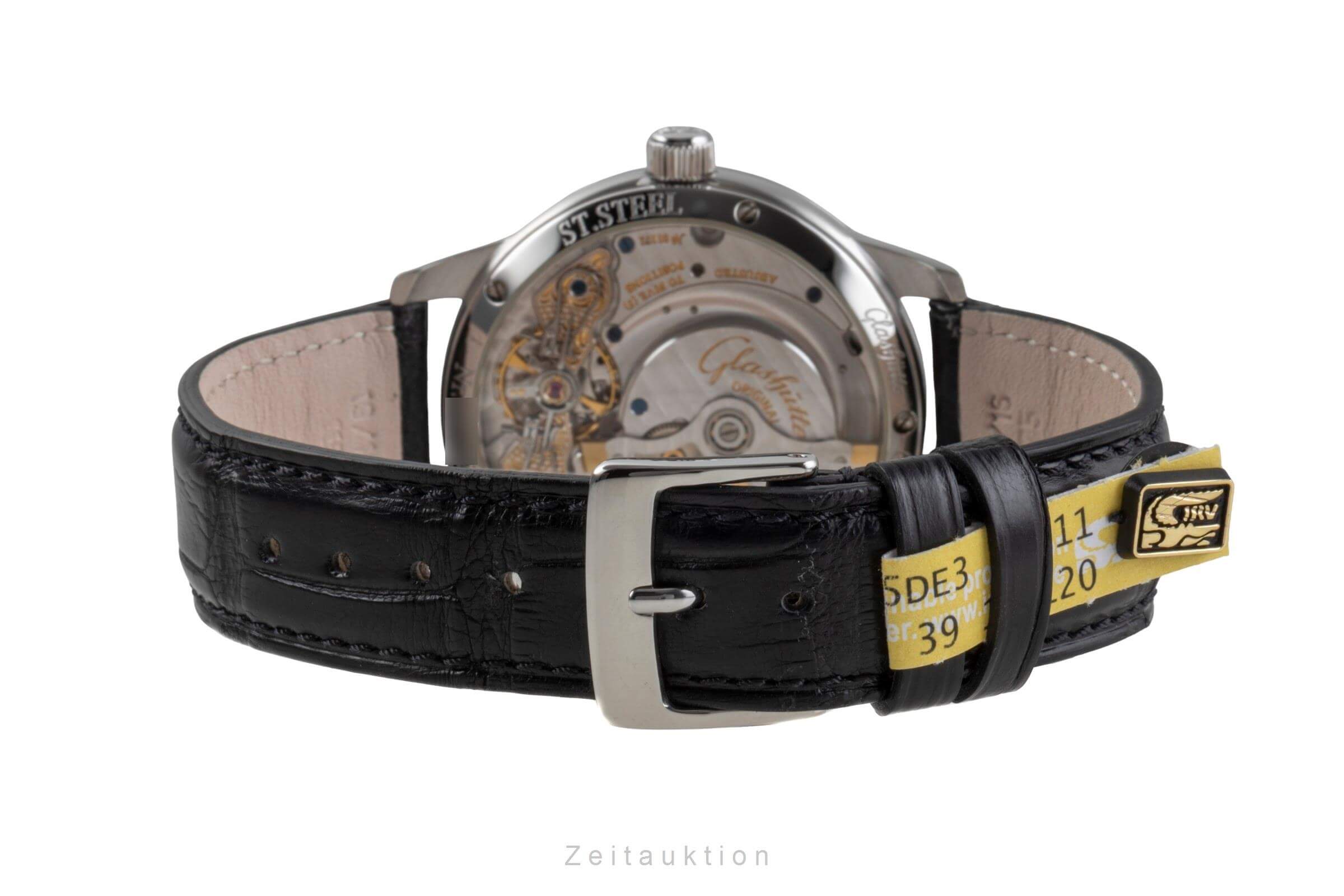 Glashütte PanoMaticDate acero automático reloj para caballeros 90-01-02-02-04  [2502087]