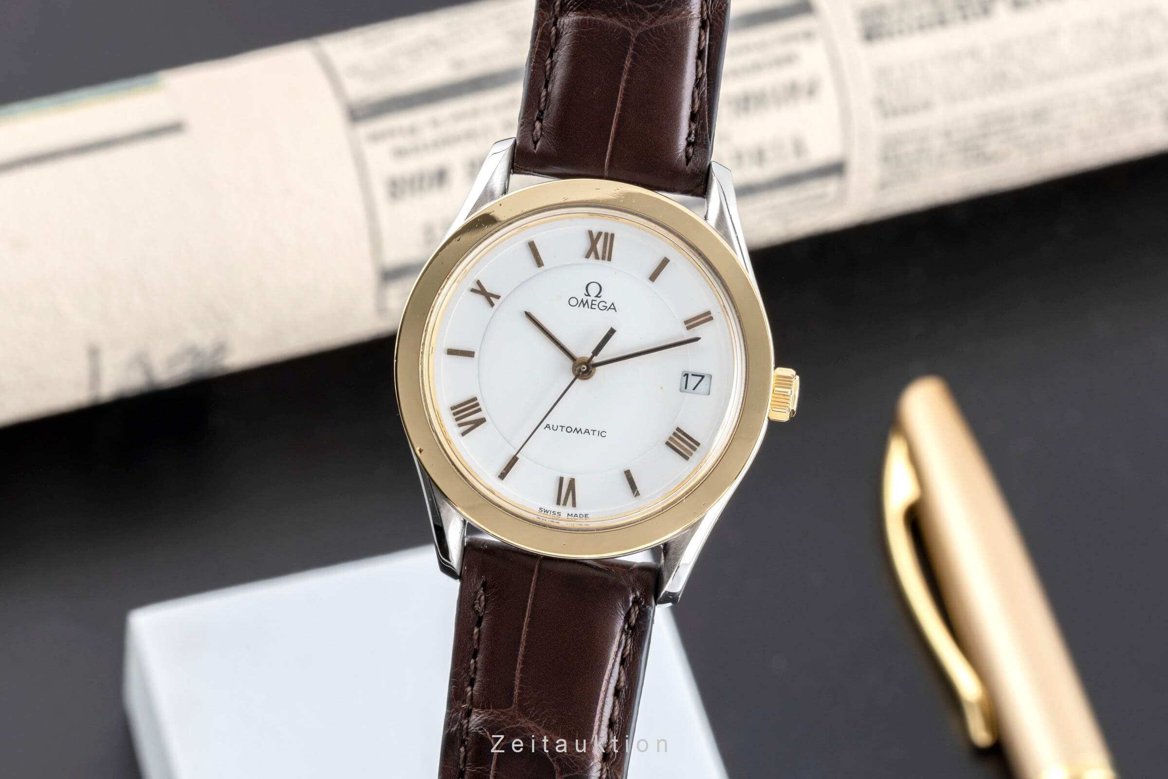 Omega Speedmaster acero / oro automático reloj para caballeros 166.0285  366.0885  [2502096]