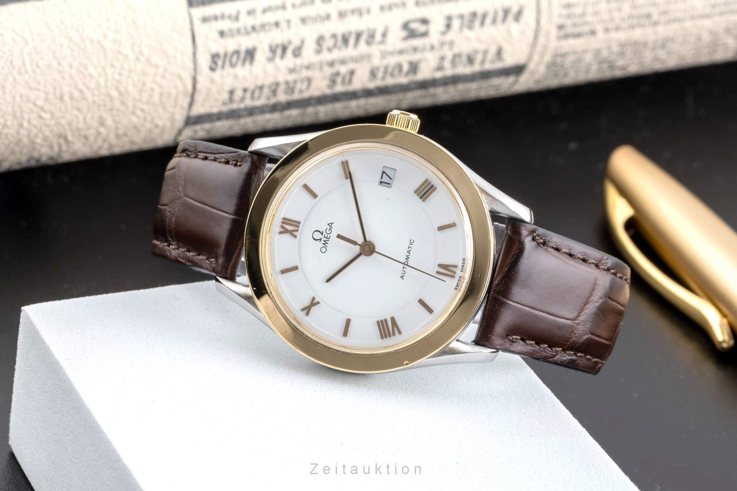 Omega Speedmaster acero / oro automático reloj para caballeros 166.0285  366.0885  [2502096]