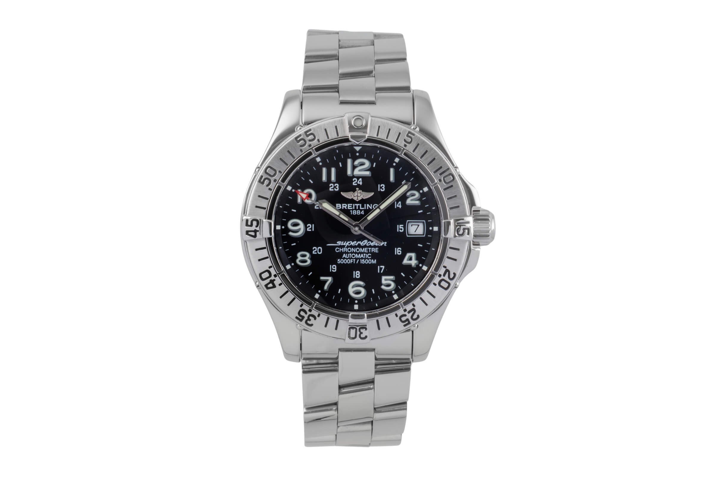 Breitling Superocean acciaio automatismo orologio da uomo A17360 LP: 5300EUR  [2502098]