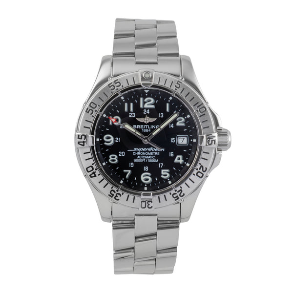 Breitling Superocean acciaio automatismo orologio da uomo A17360 LP: 5300EUR  [2502098]